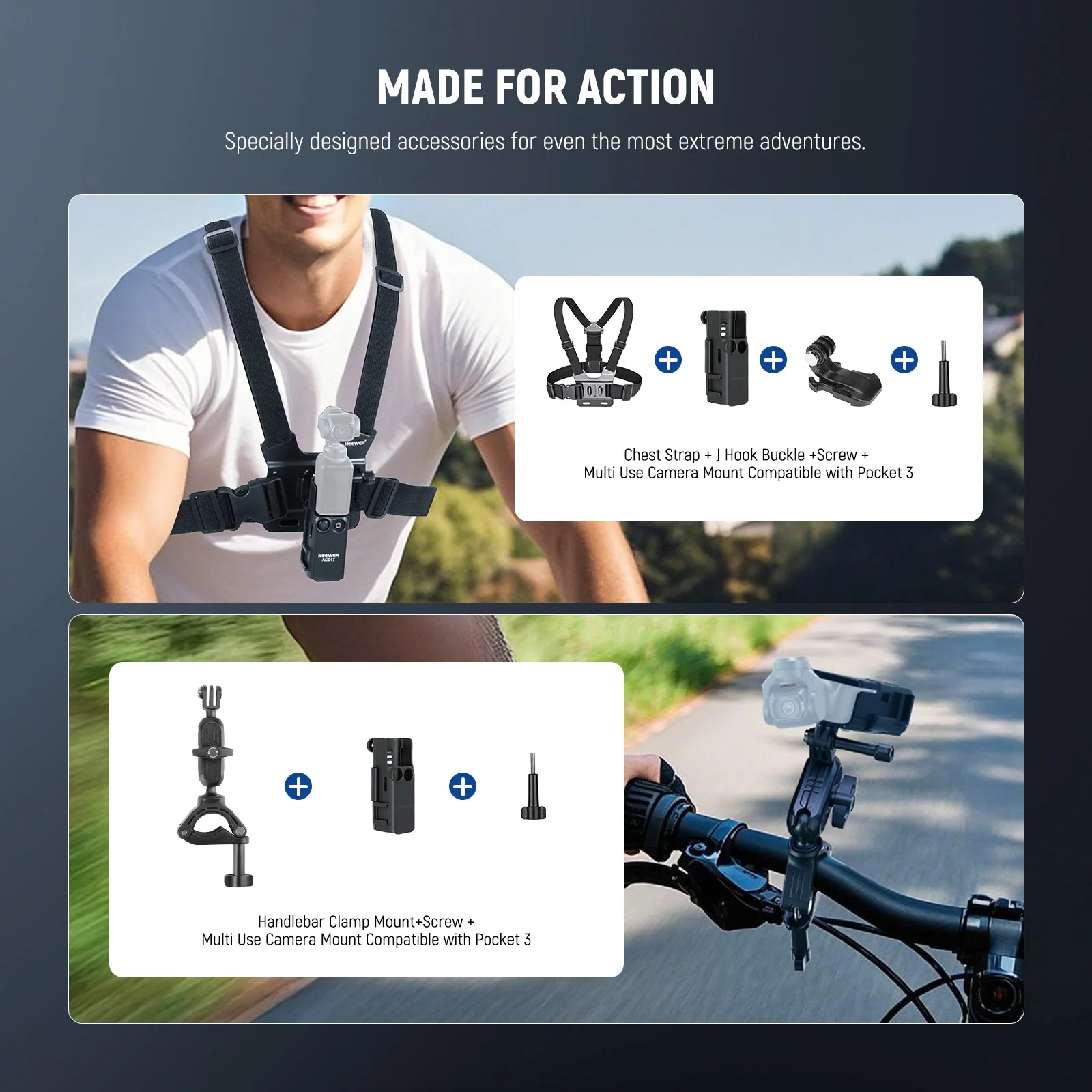 NEEWER BASICS GP-69 5 in 1 Accessories Kit For DJI Osmo Pocket 3 - Image 2