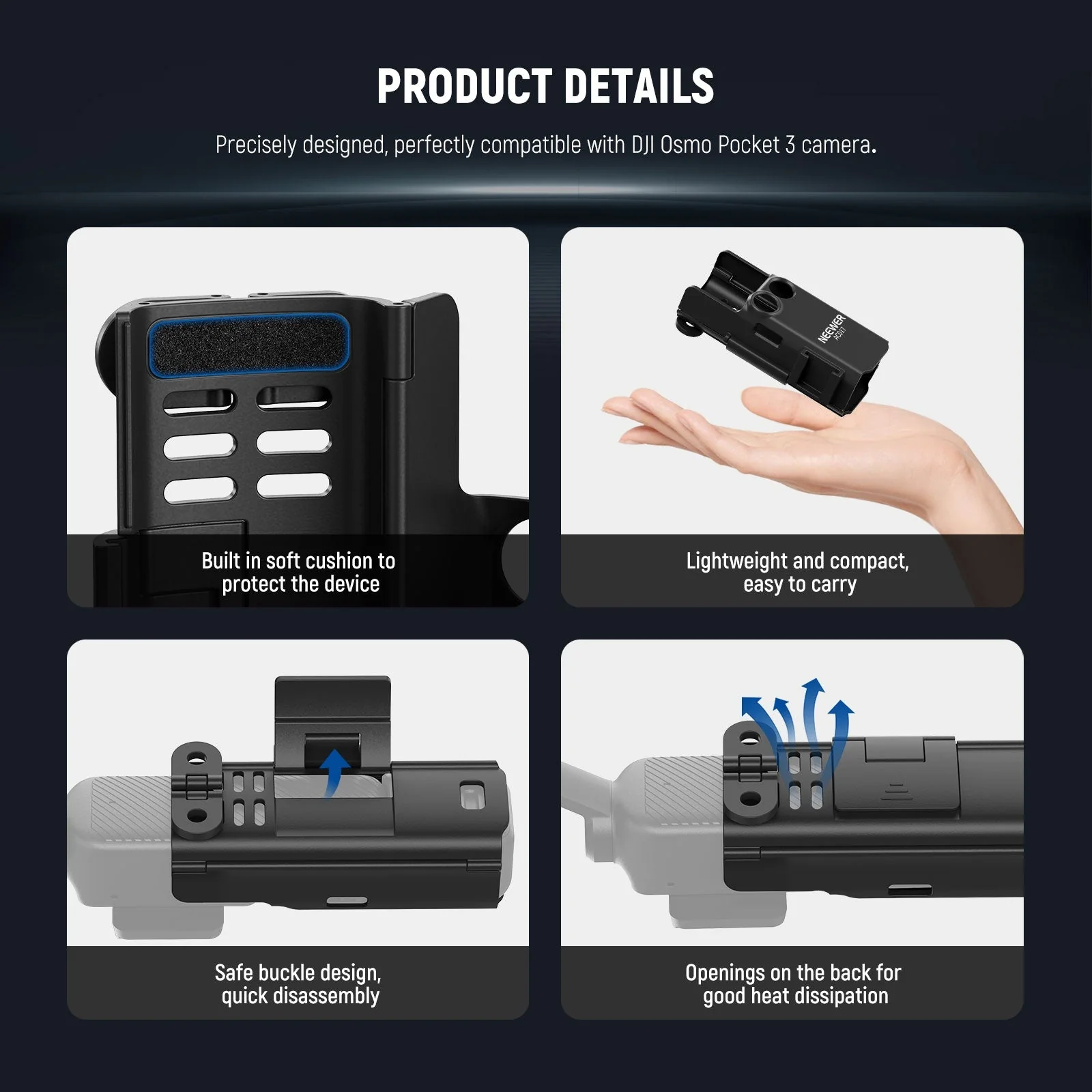 NEEWER BASICS GP-69 5 in 1 Accessories Kit For DJI Osmo Pocket 3 - Image 8