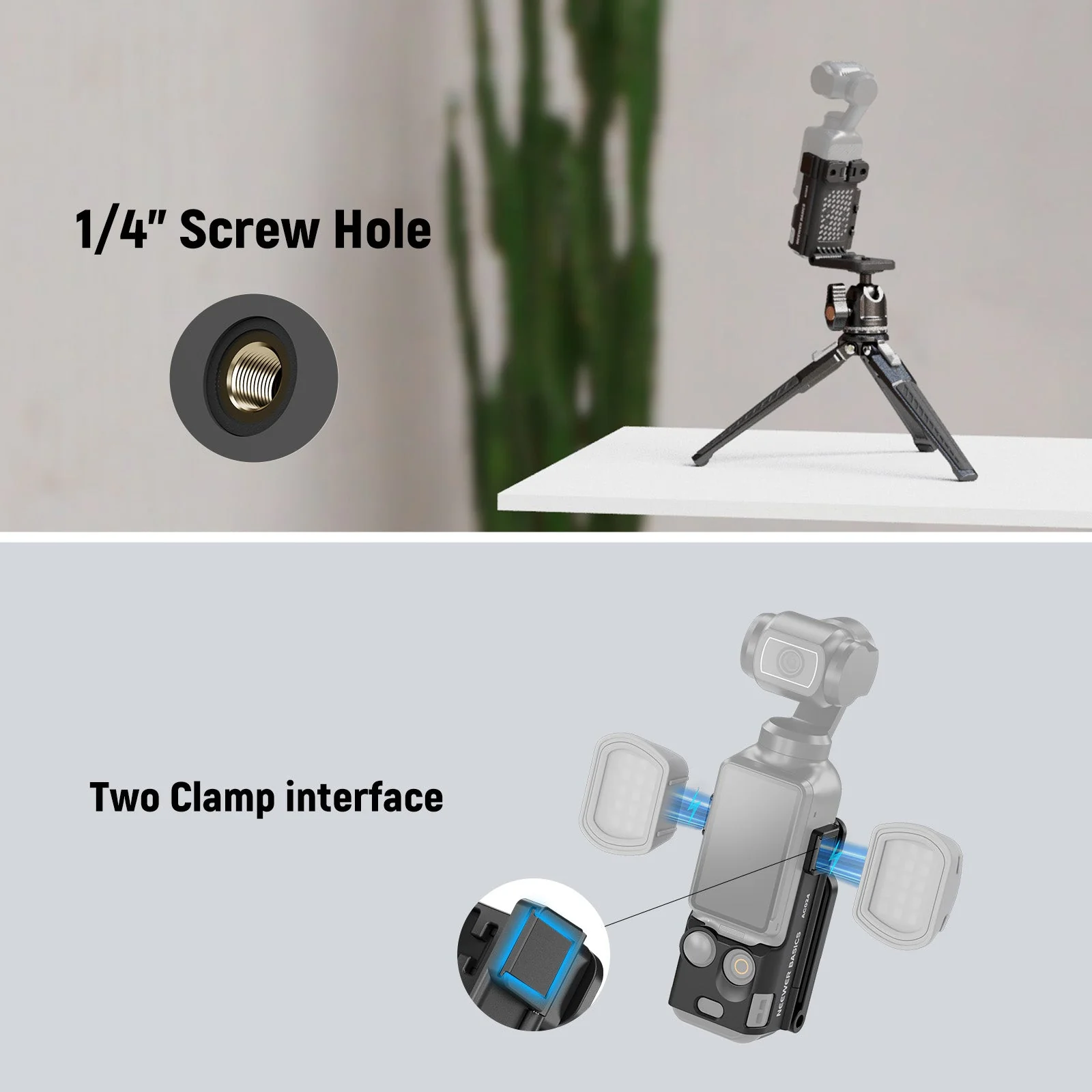 NEEWER BASICS AC024 Magnetic Camera Mount Stand For DJI Osmo Pocket 3 - Image 5