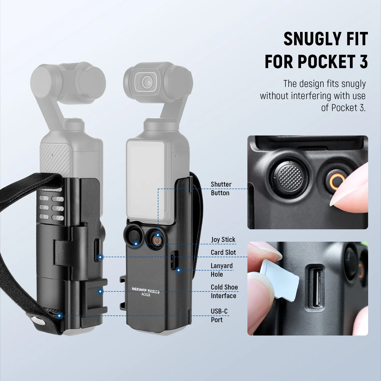 NEEWER BASICS AC028 Protective Cover For DJI Osmo Pocket 3 - Image 3