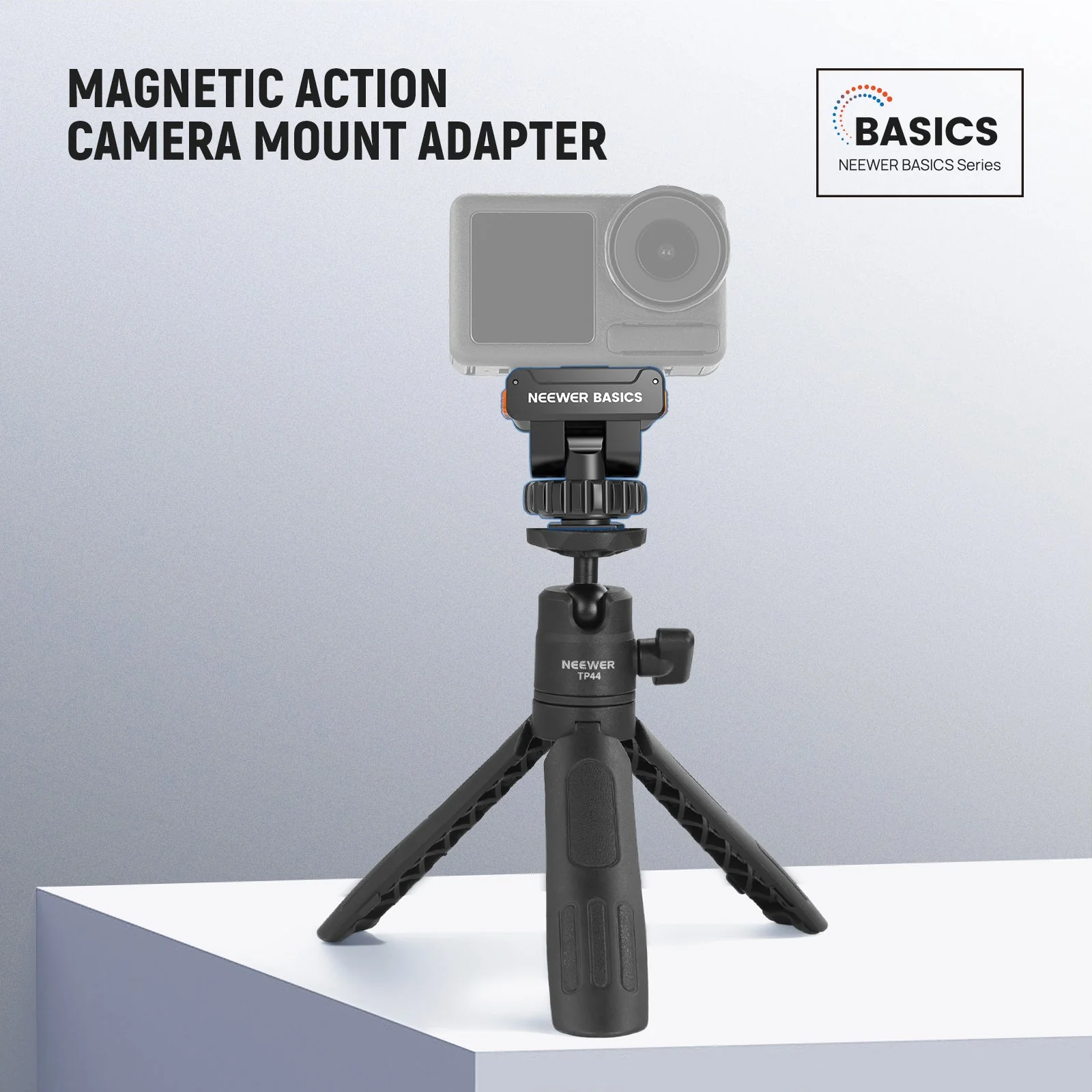 NEEWER BASICS AC037 Magnetic Mount Adapter For DJI Osmo Action 5 Pro/4/3 - Image 2