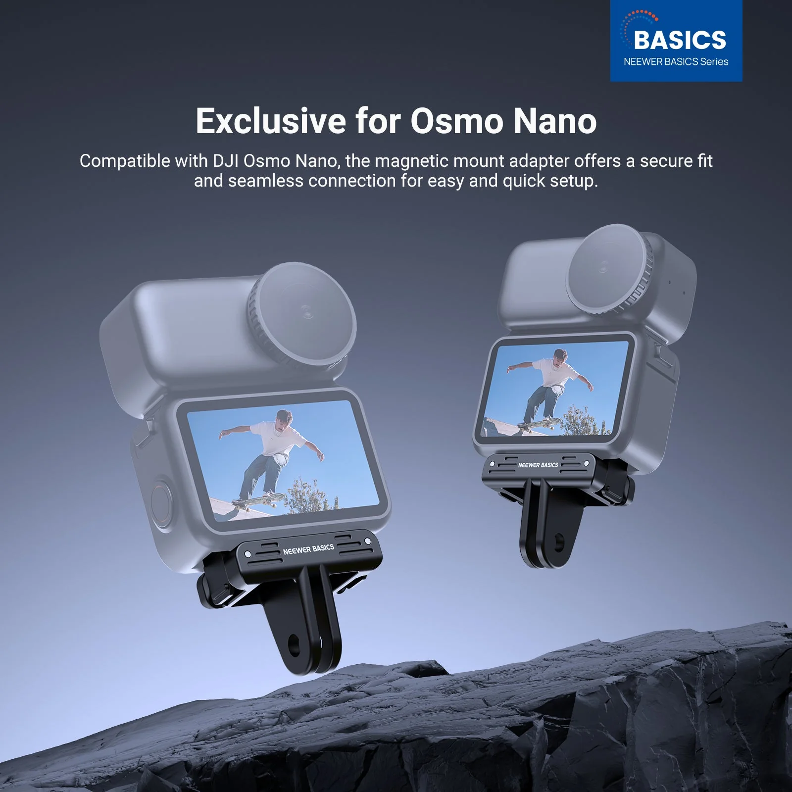 NEEWER BASICS AC057 Magnetic Mount Adapter For DJI Osmo Nano - Image 3