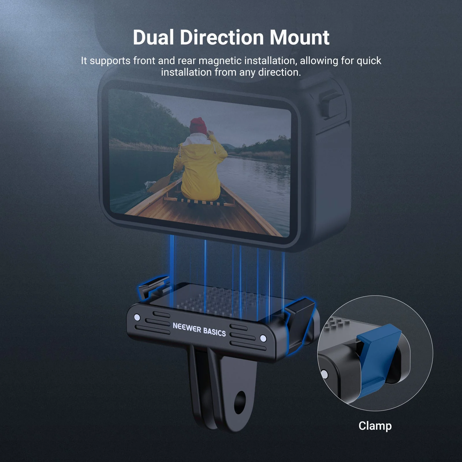 NEEWER BASICS AC057 Magnetic Mount Adapter For DJI Osmo Nano - Image 4