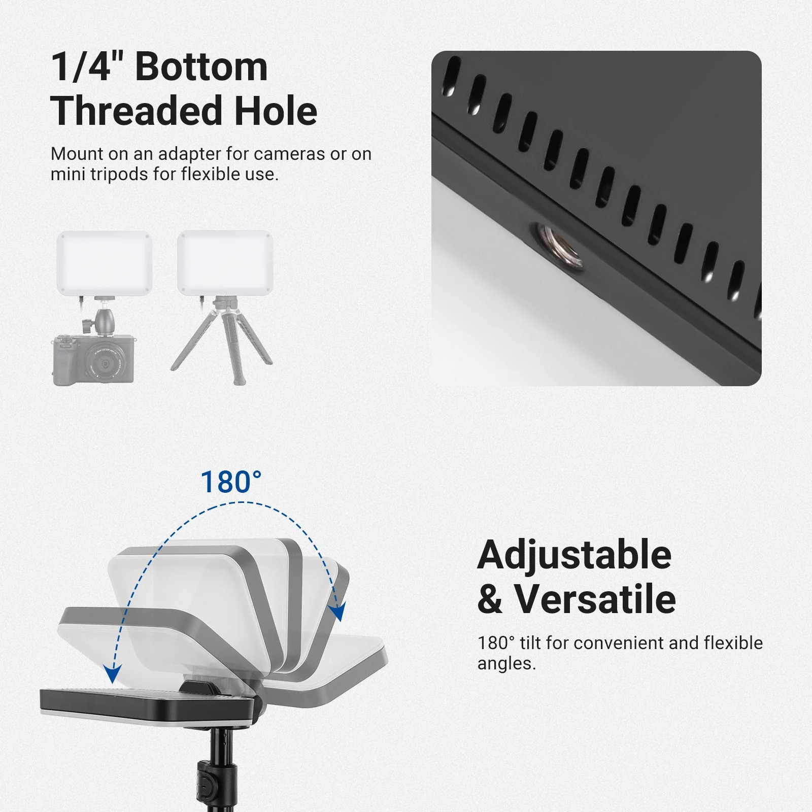 NEEWER BASICS BP132 2 Pack LED Video Light Panel Lighting Kit - Image 6