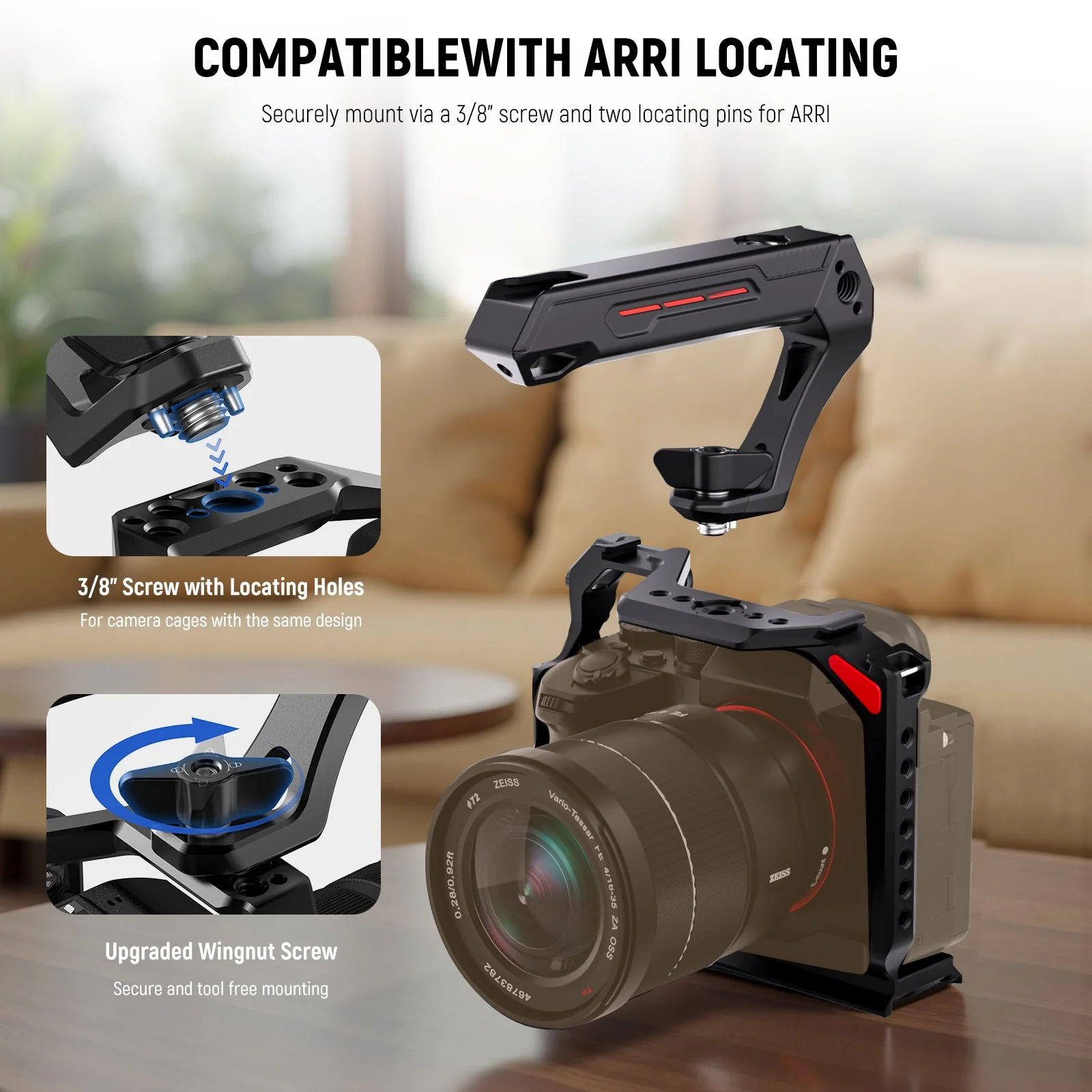 NEEWER BASICS CA142 Lightweight Camera Top Handle - Image 4