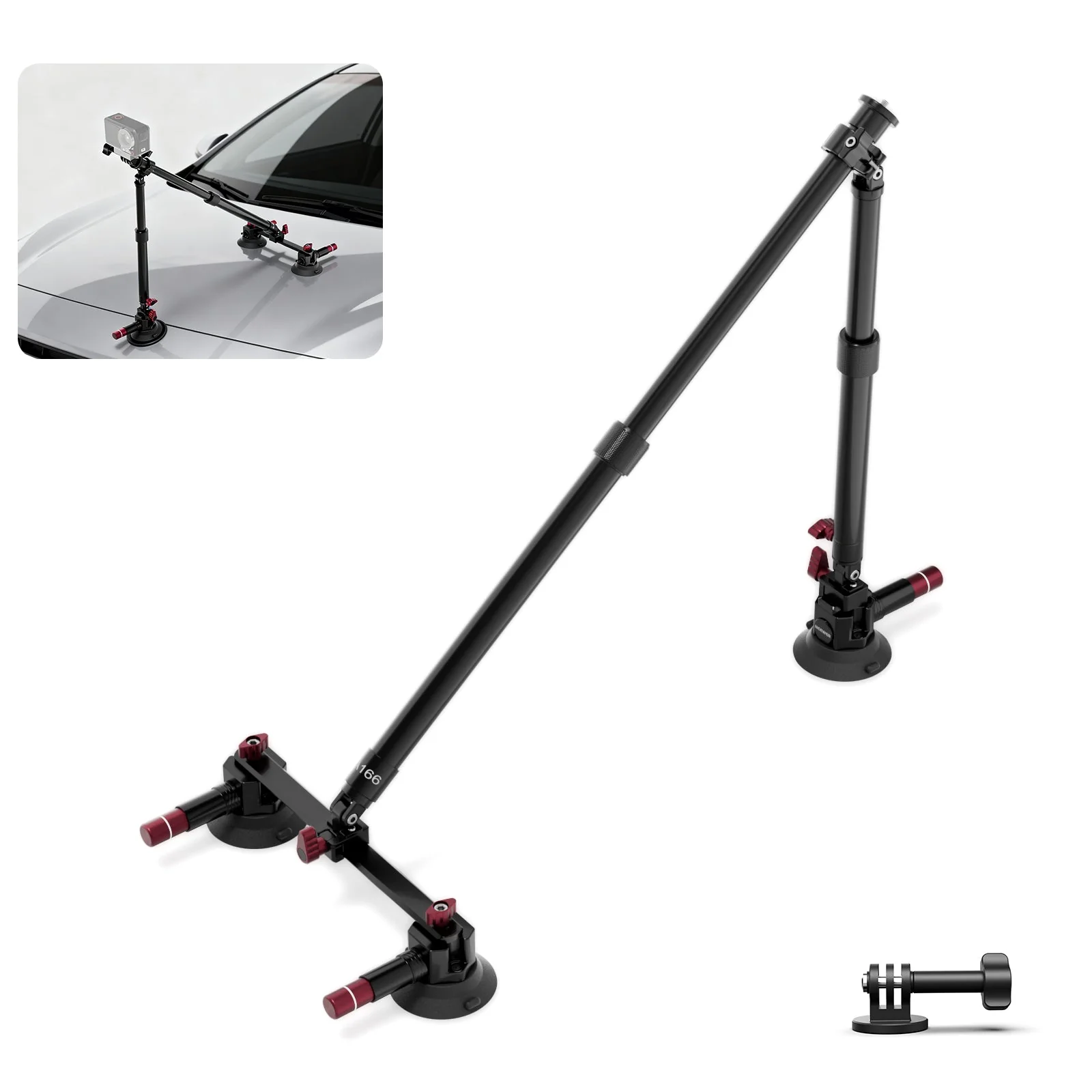 NEEWER BASICS CA166 Triple Suction Cup Car Mount Kit
