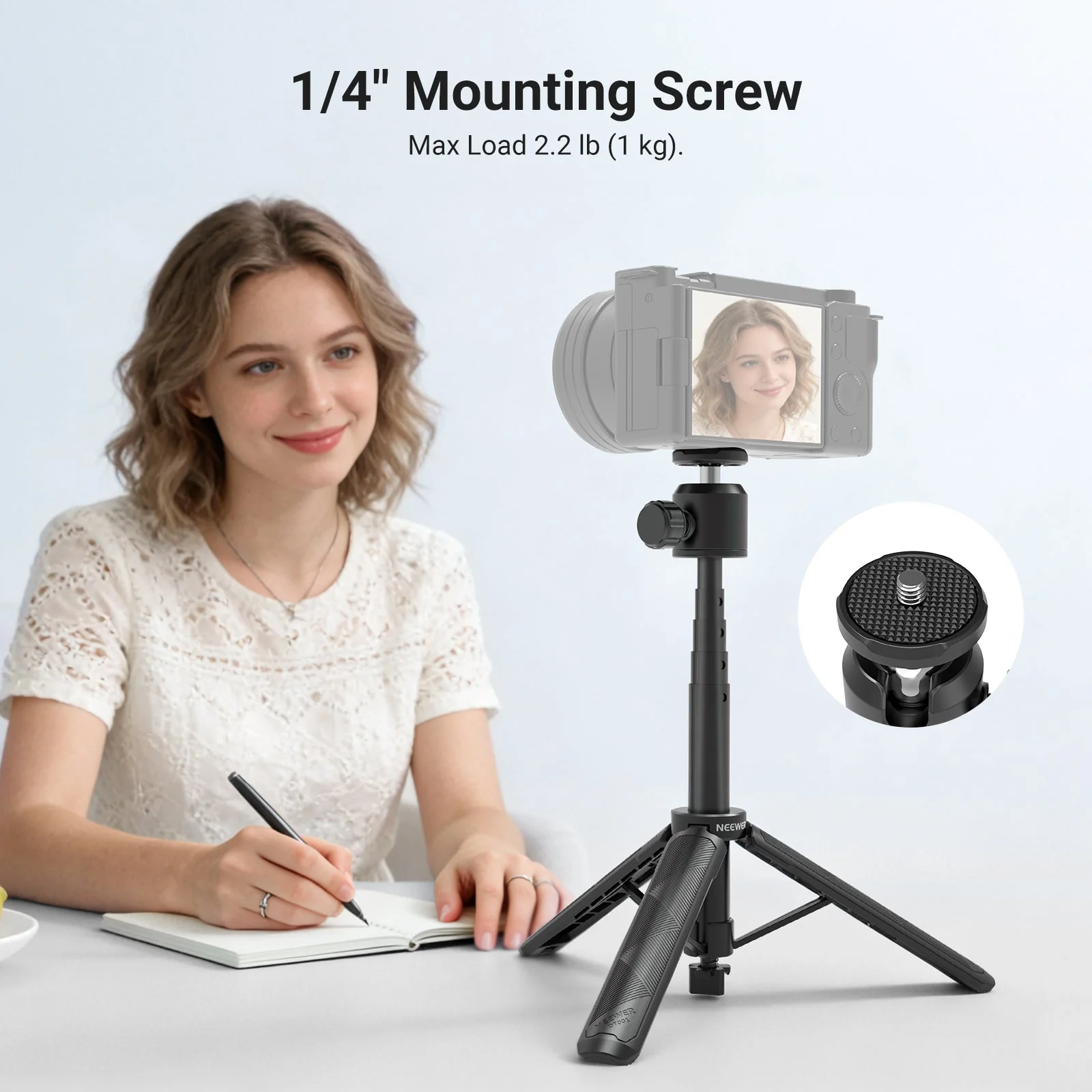 NEEWER BASICS DT001 Extendable Selfie Stick Tripod - Image 5