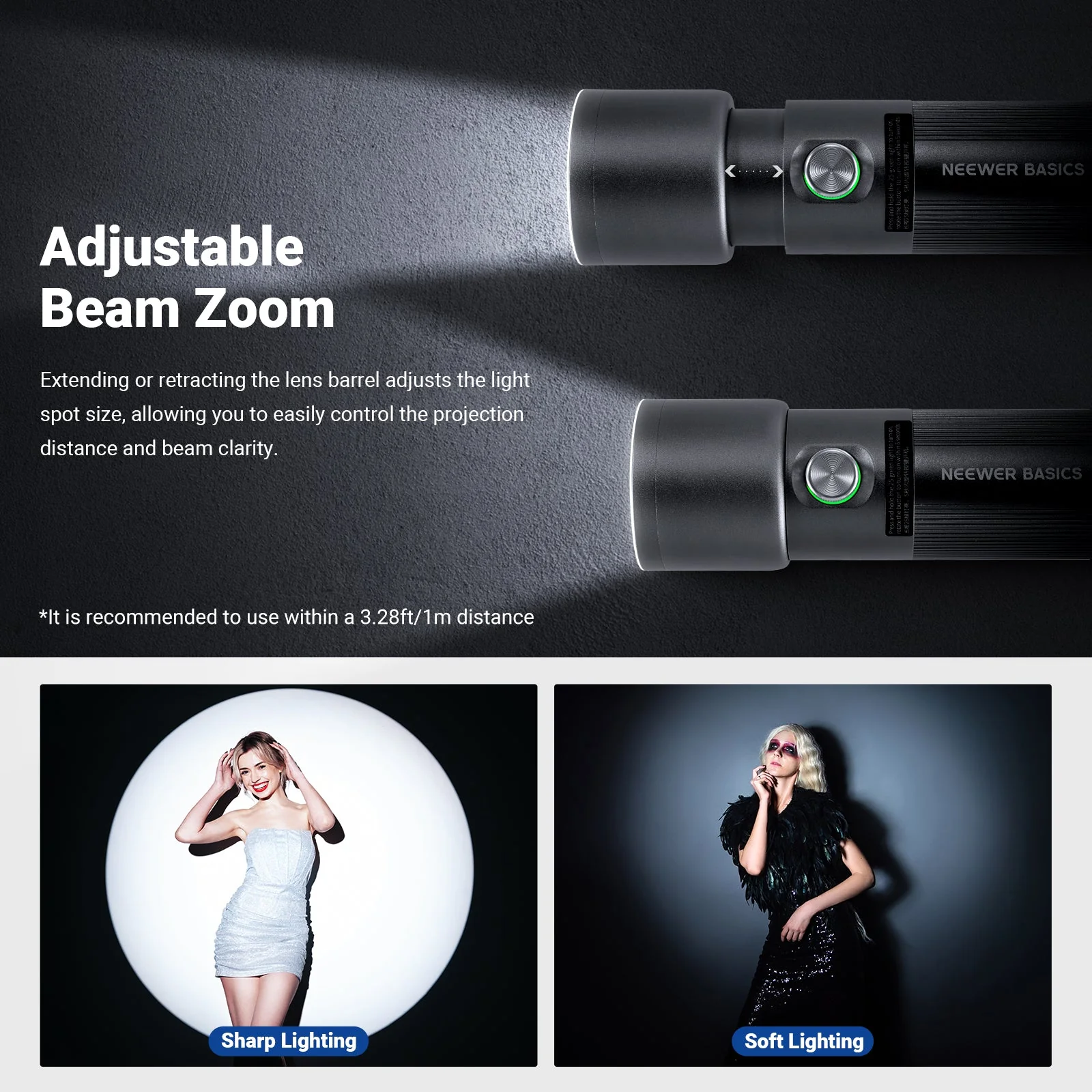 NEEWER BASICS FL10 Portable Photography Flashlight Kit - Image 4