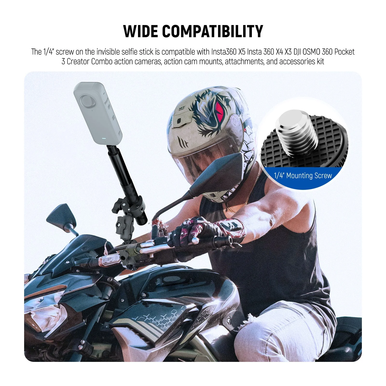 NEEWER BASICS GP-32 Motorcycle Mount Accessories Kit - Image 3