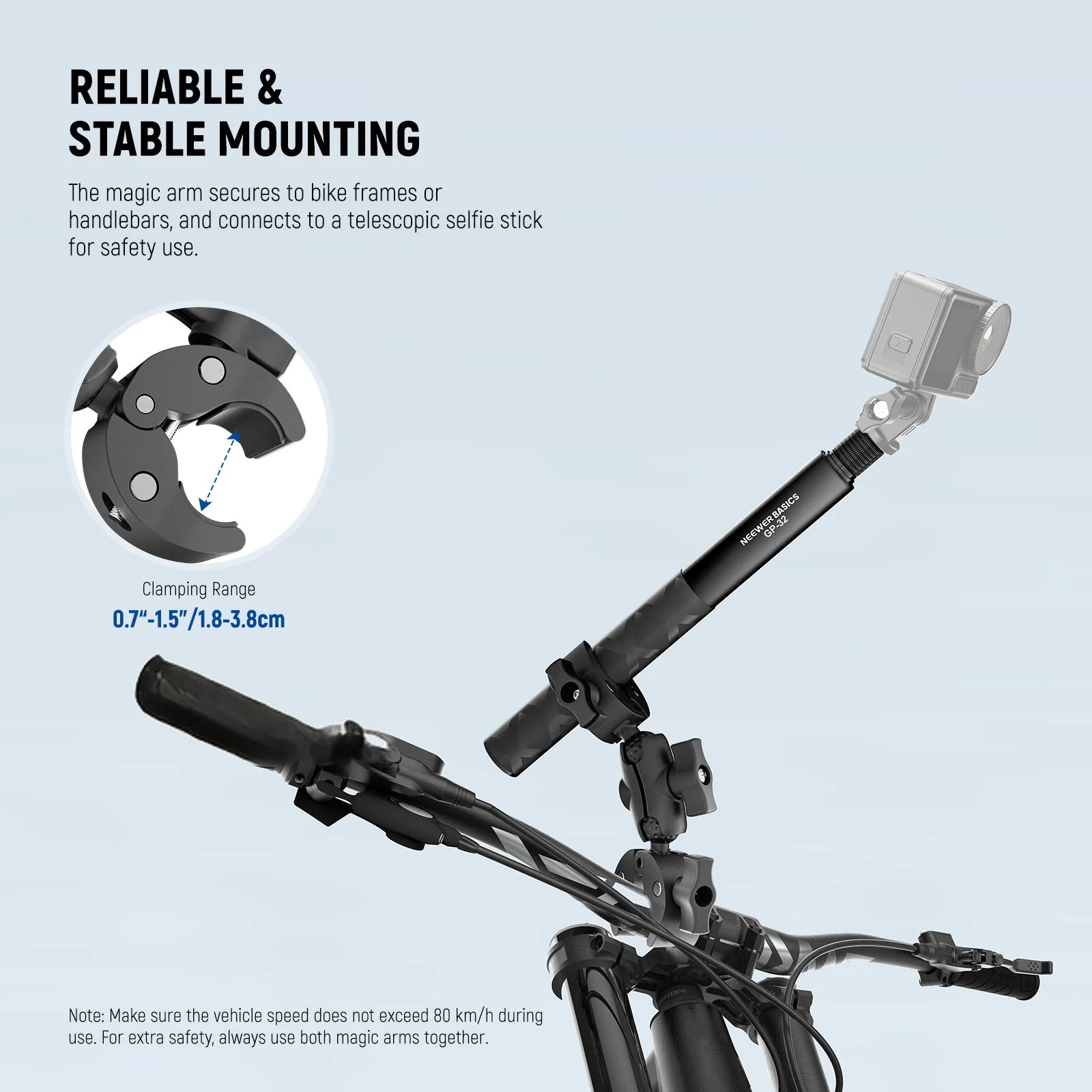 NEEWER BASICS GP-32 Motorcycle Mount Accessories Kit - Image 5