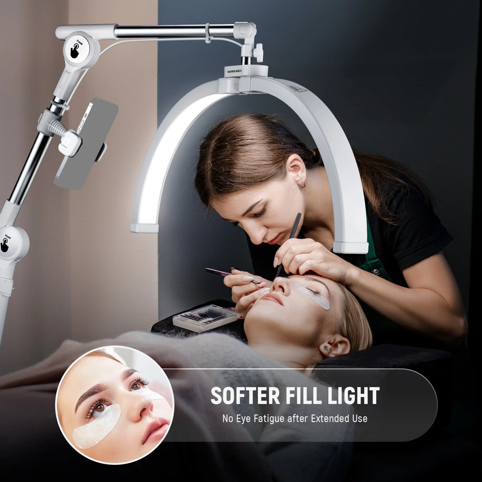 NEEWER BASICS HM03-D 22" 30W  LED Folding Arc Lash Lamp - Image 3