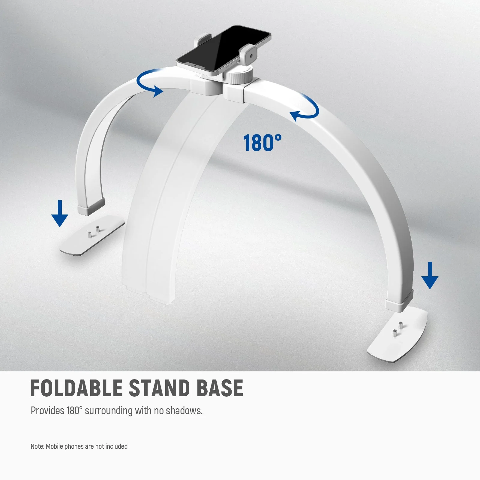 NEEWER BASICS HM04-D 28W 23" Foldable Nail Tech Table Arc Lamp - Image 5