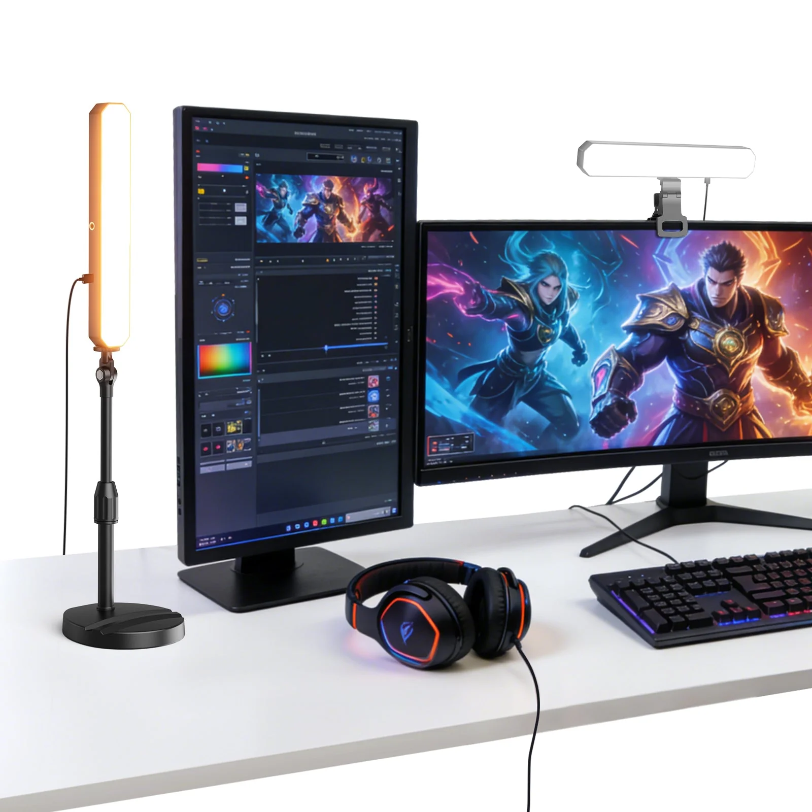 NEEWER BASICS L10 2 Pack Bi-Color Desk Light Kit - Image 2