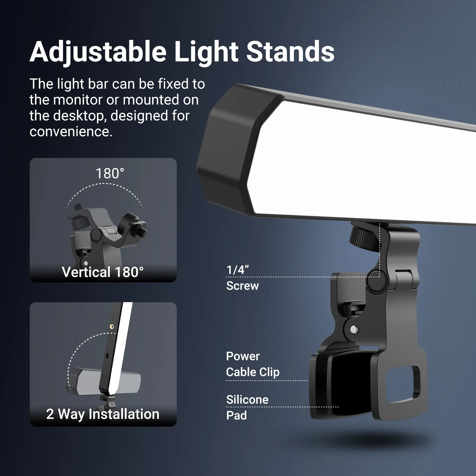 NEEWER BASICS L10 2 Pack Bi-Color Desk Light Kit - Image 7