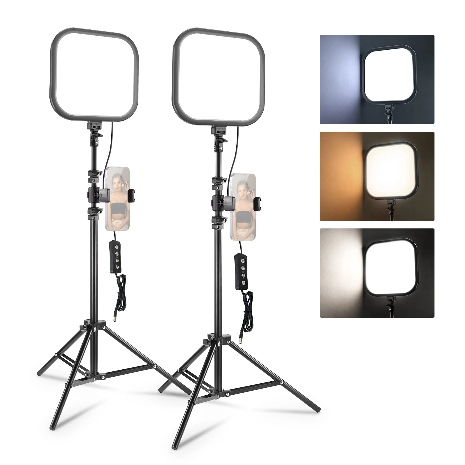 NEEWER BASICS L220 15W 10.8" LED Video Panel Light Kit - Image 10