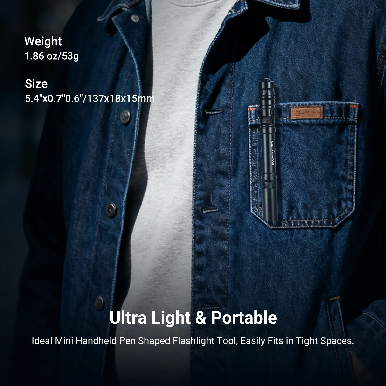 NEEWER BASICS L28 5W Portable EDC Flashlight - Image 3