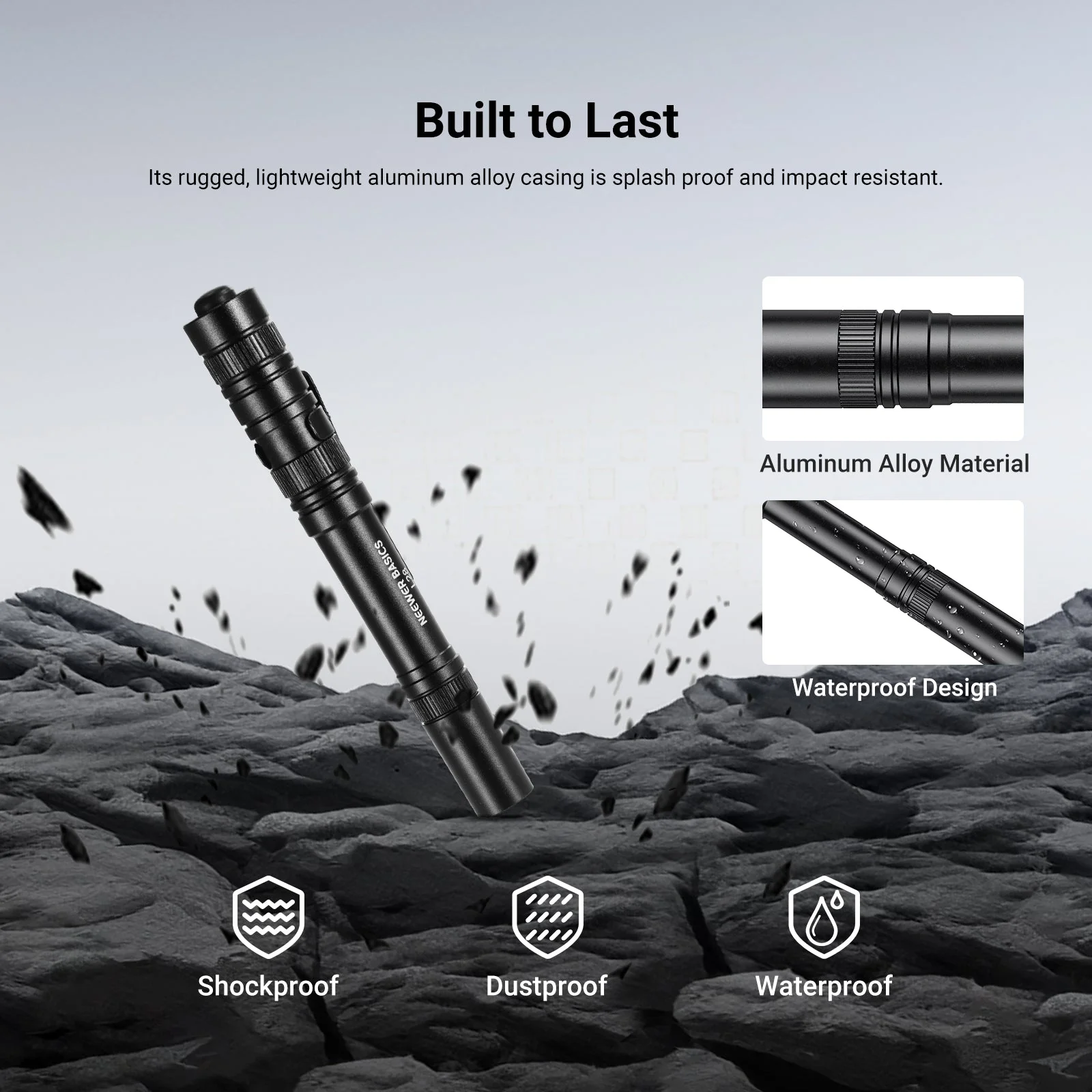 NEEWER BASICS L28 5W Portable EDC Flashlight - Image 5