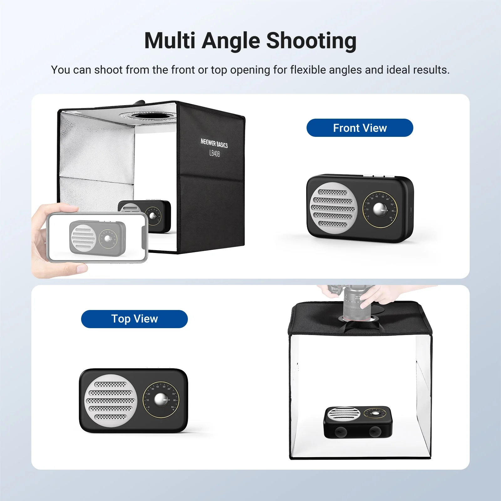 NEEWER BASICS LB30B/LB40B Photo Studio Light Box - Image 10