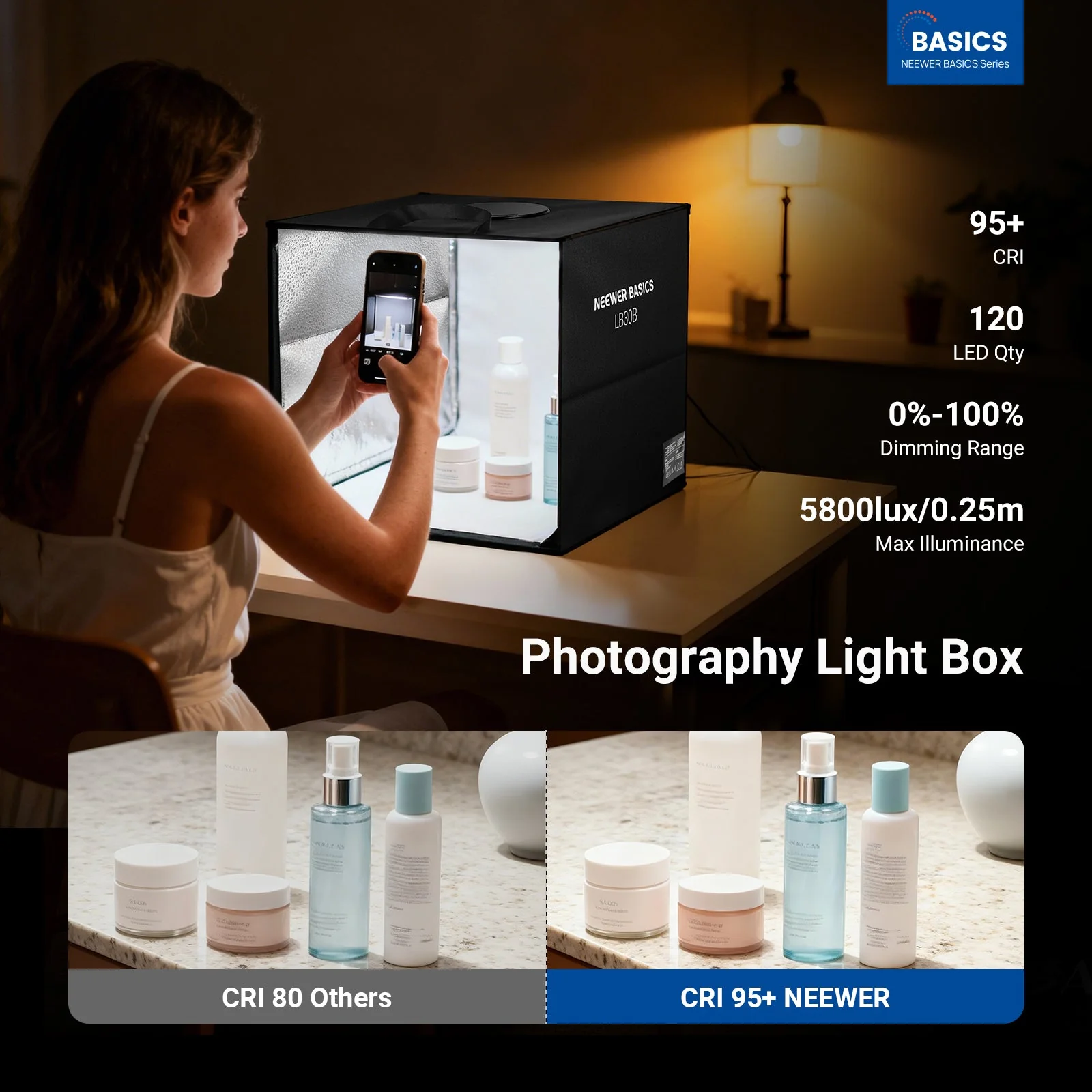NEEWER BASICS LB30B/LB40B Photo Studio Light Box - Image 2