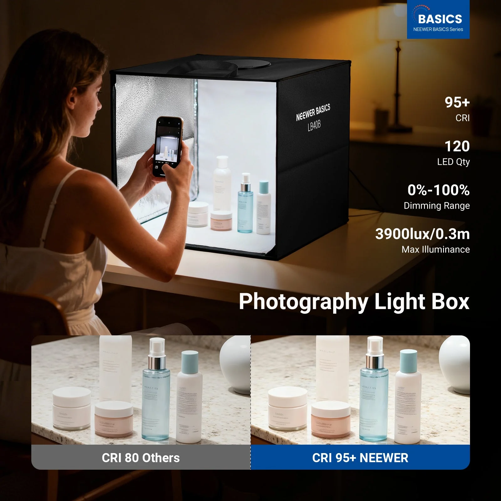 NEEWER BASICS LB30B/LB40B Photo Studio Light Box - Image 9