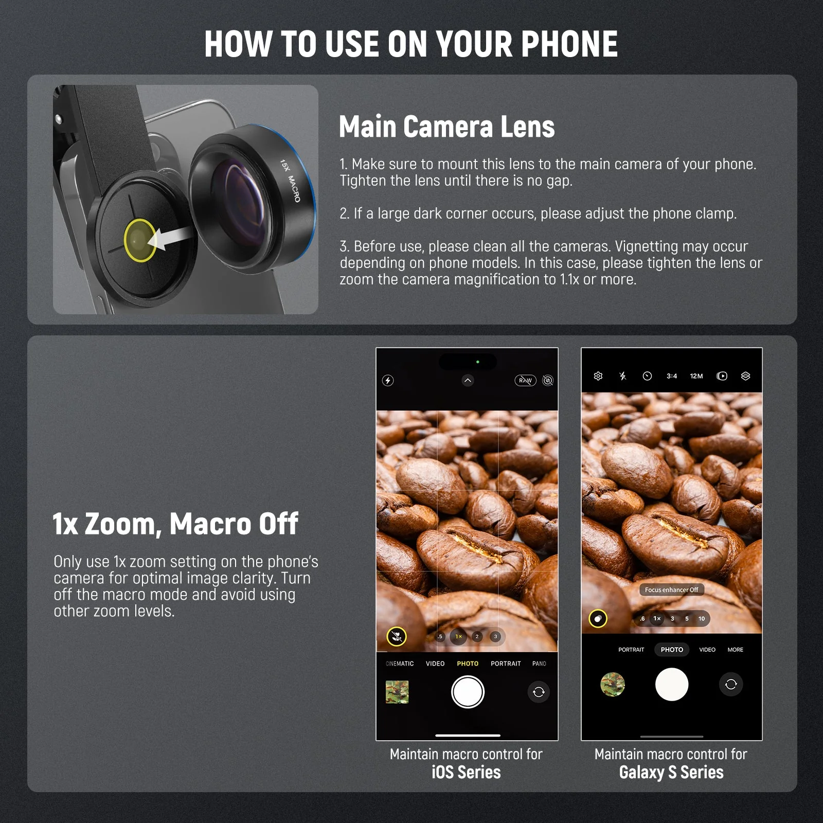 NEEWER BASICS LS-69 15x Macro Phone Lens Kit - Image 3