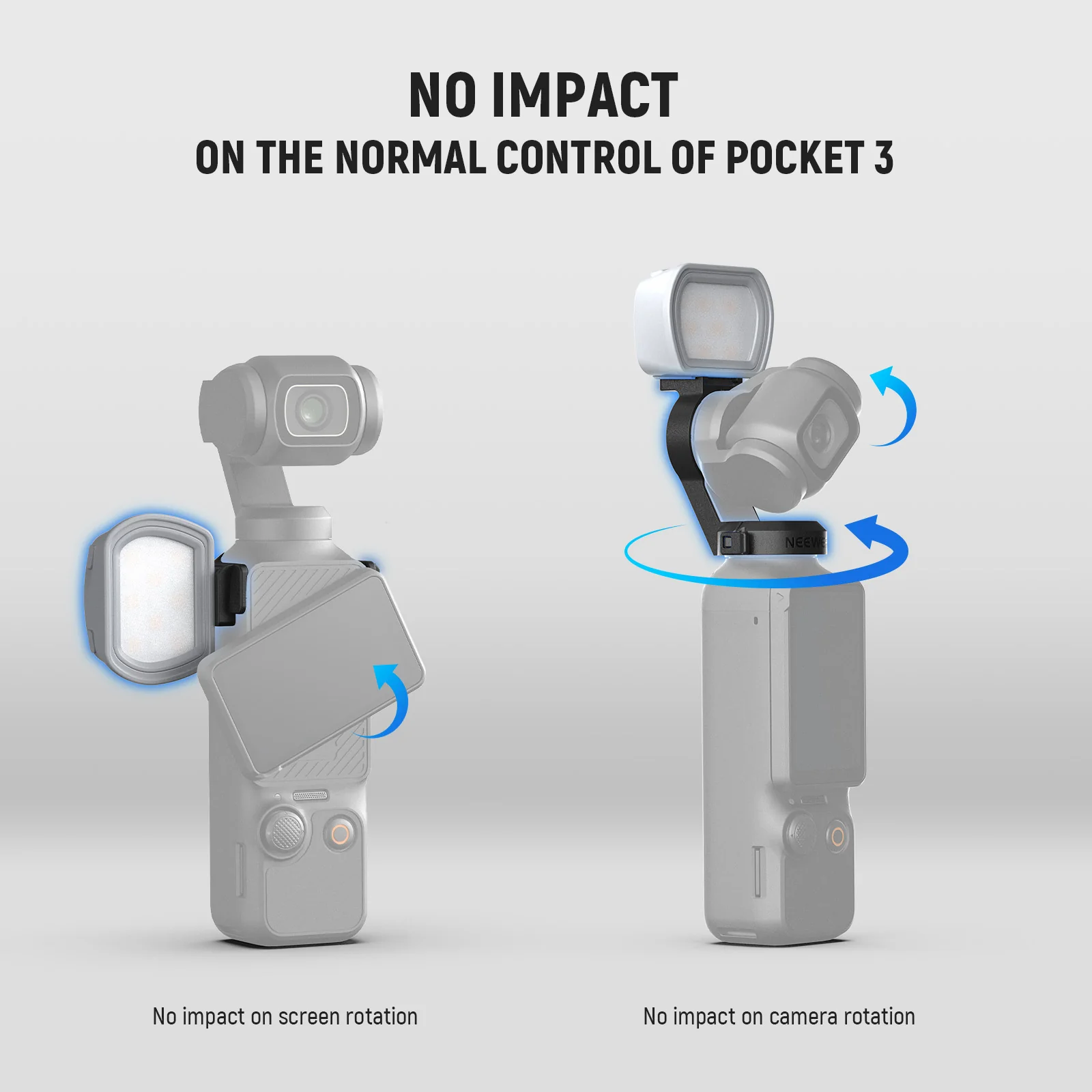 NEEWER BASICS M21 Magnetic Auxiliary Fill Light For DJI Osmo Pocket 3 - Image 3