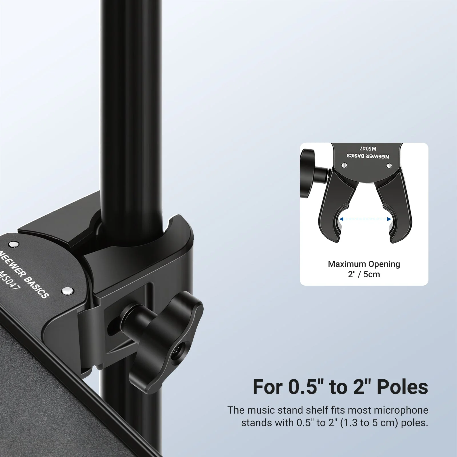 NEEWER BASICS MS047 Microphone Stand Tray - Image 5
