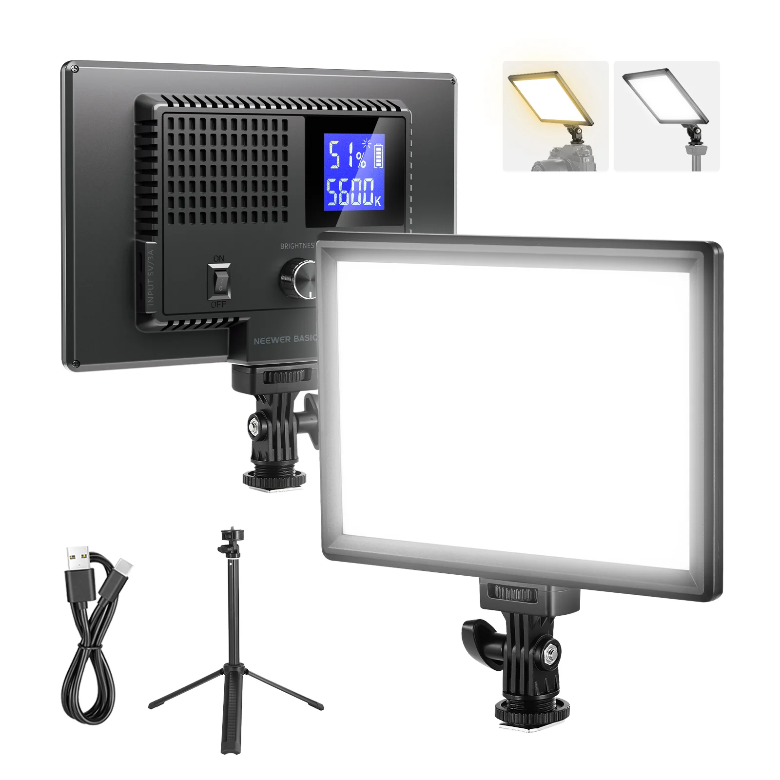 NEEWER BASICS NL-120B Bi-Color LED Panel Light - Image 10