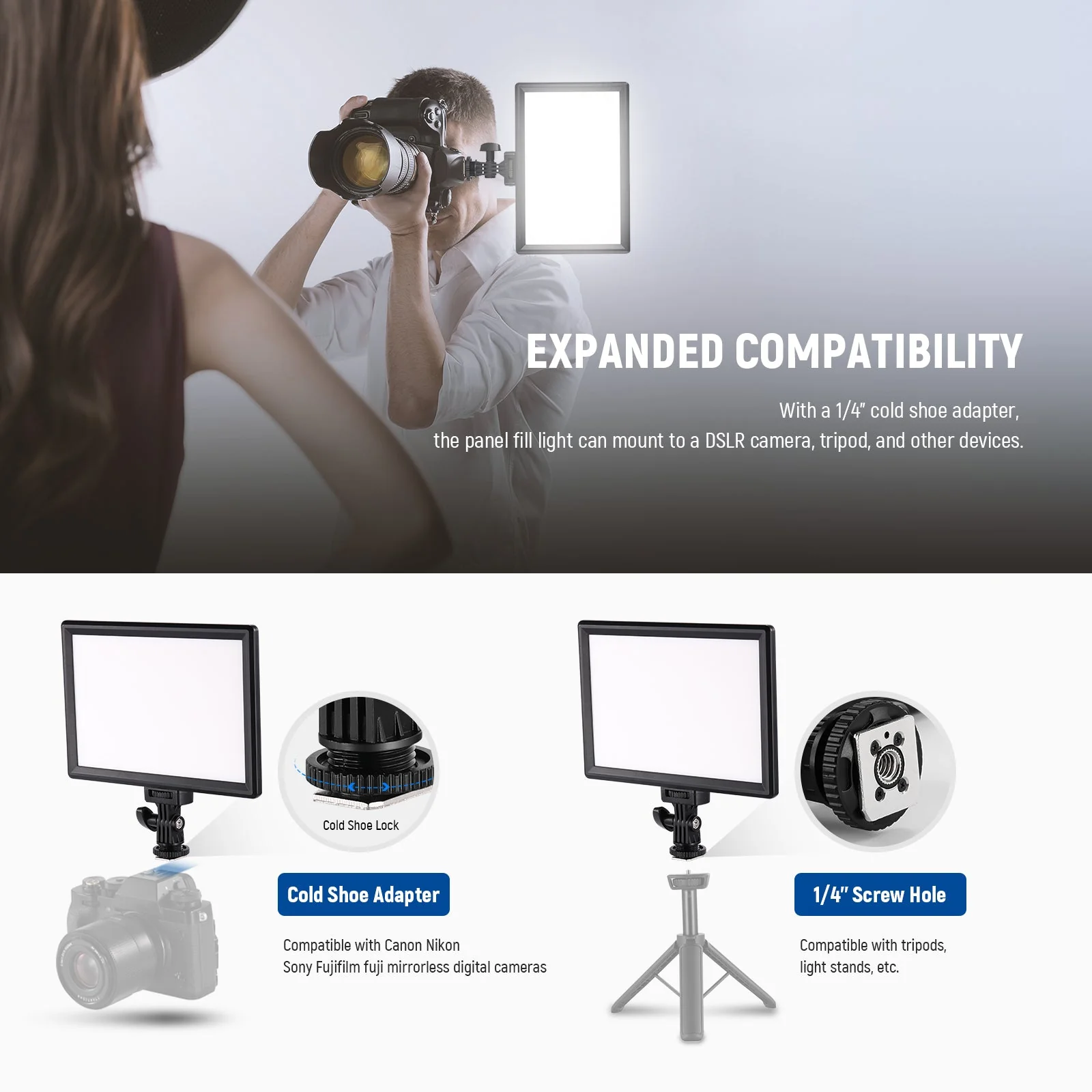 NEEWER BASICS NL-120B Bi-Color LED Panel Light - Image 6