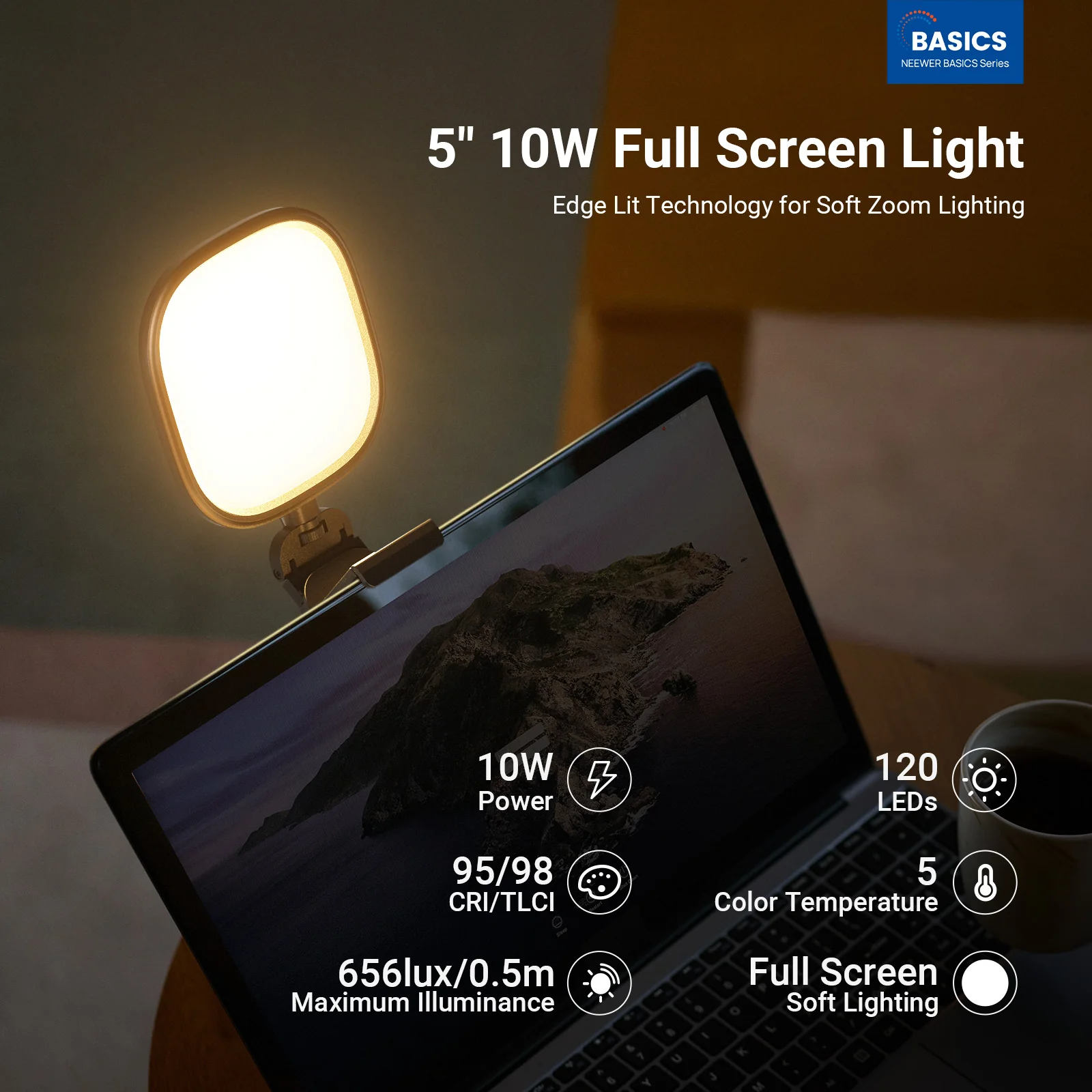 NEEWER BASICS NL10 5" 10W Full Screen Light - Image 2