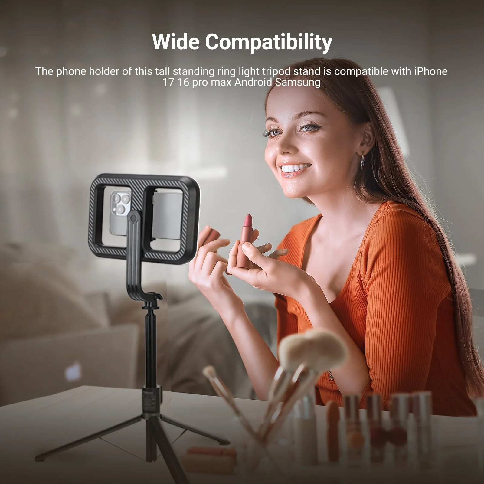 NEEWER NL100B Wireless Selfie Light with Tripod Stand - Image 4