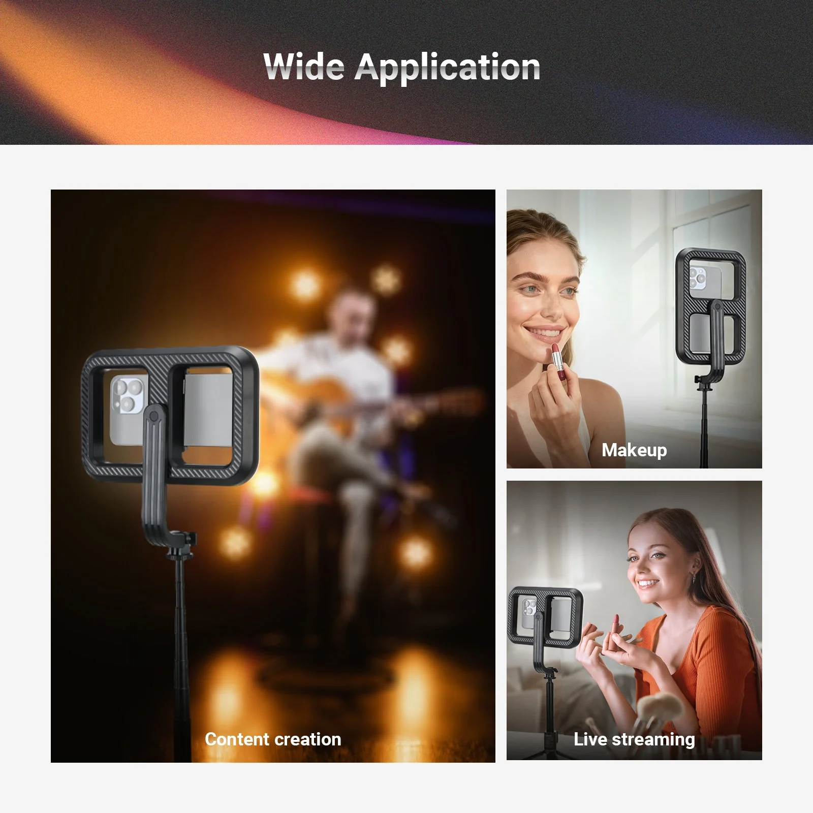 NEEWER NL100B Wireless Selfie Light with Tripod Stand - Image 5