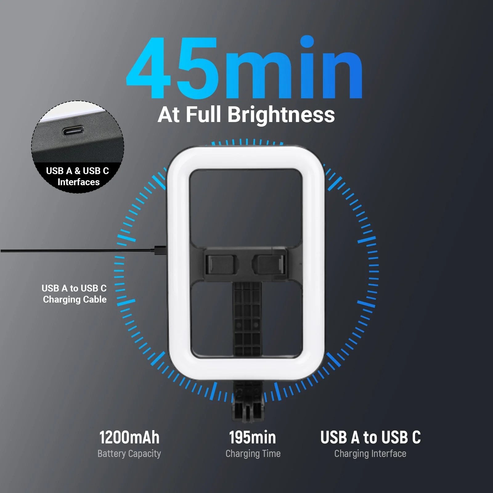NEEWER NL100B Wireless Selfie Light with Tripod Stand - Image 6