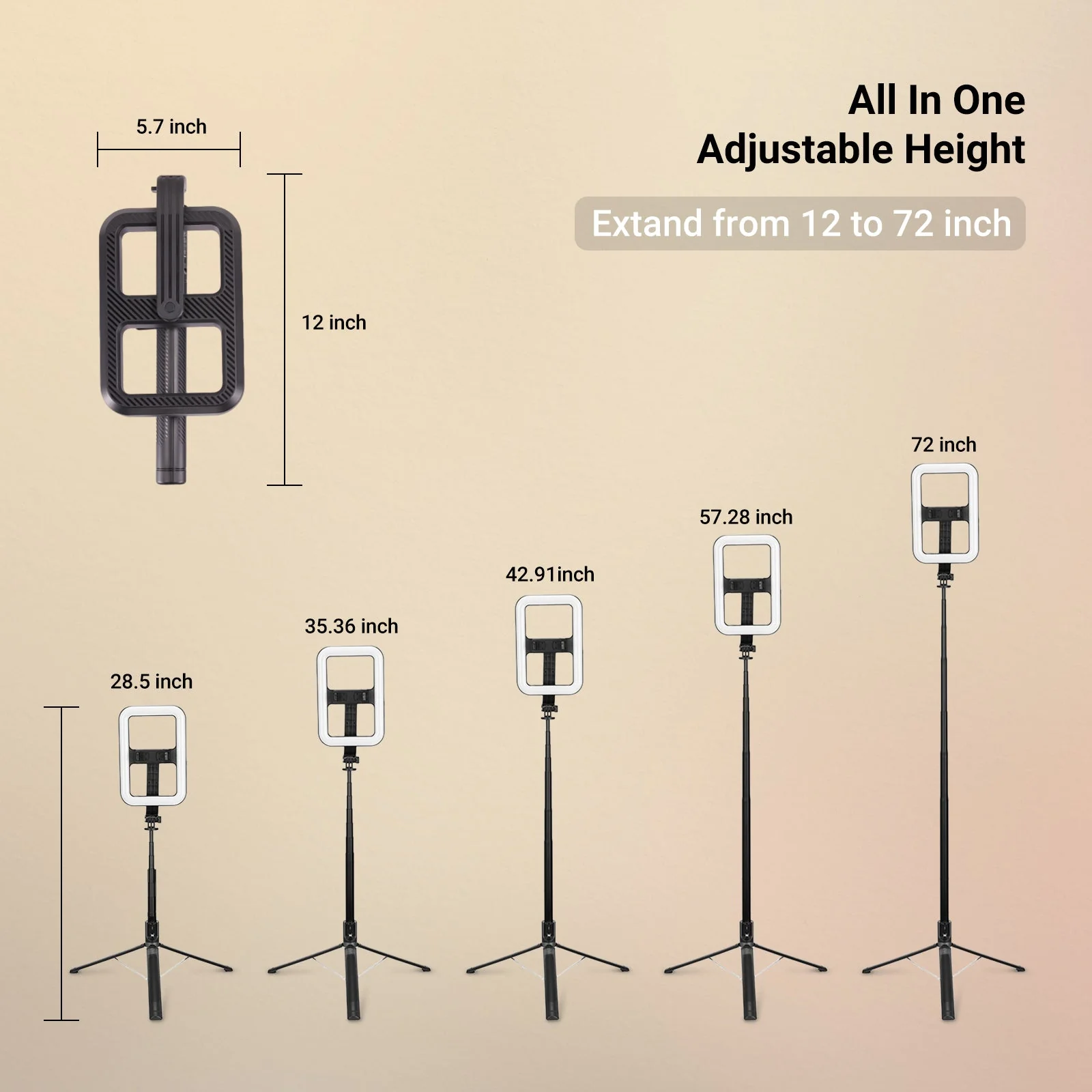 NEEWER NL100B Wireless Selfie Light with Tripod Stand - Image 8