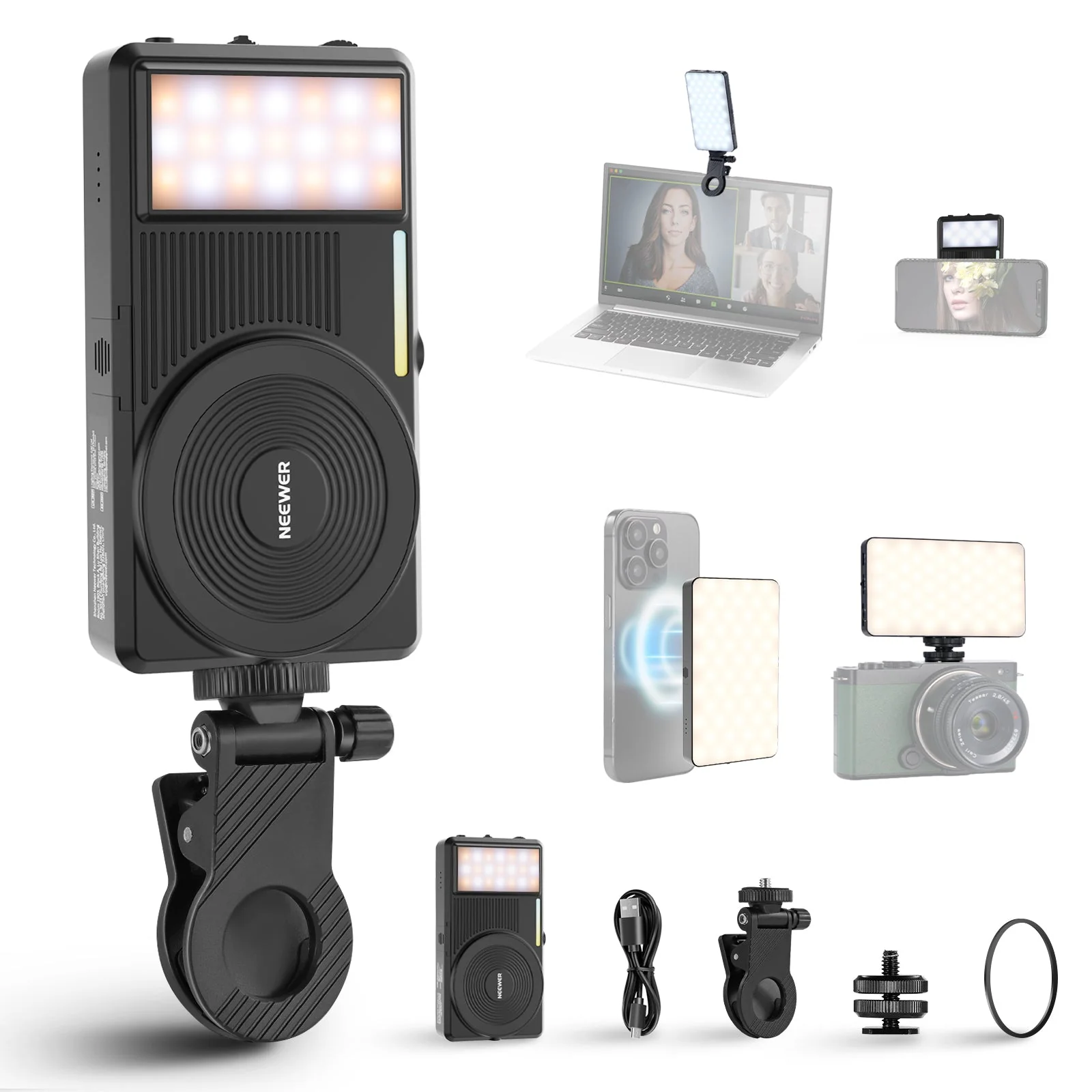 NEEWER BASICS NL129D 5W Magnetic Phone Selfie Light
