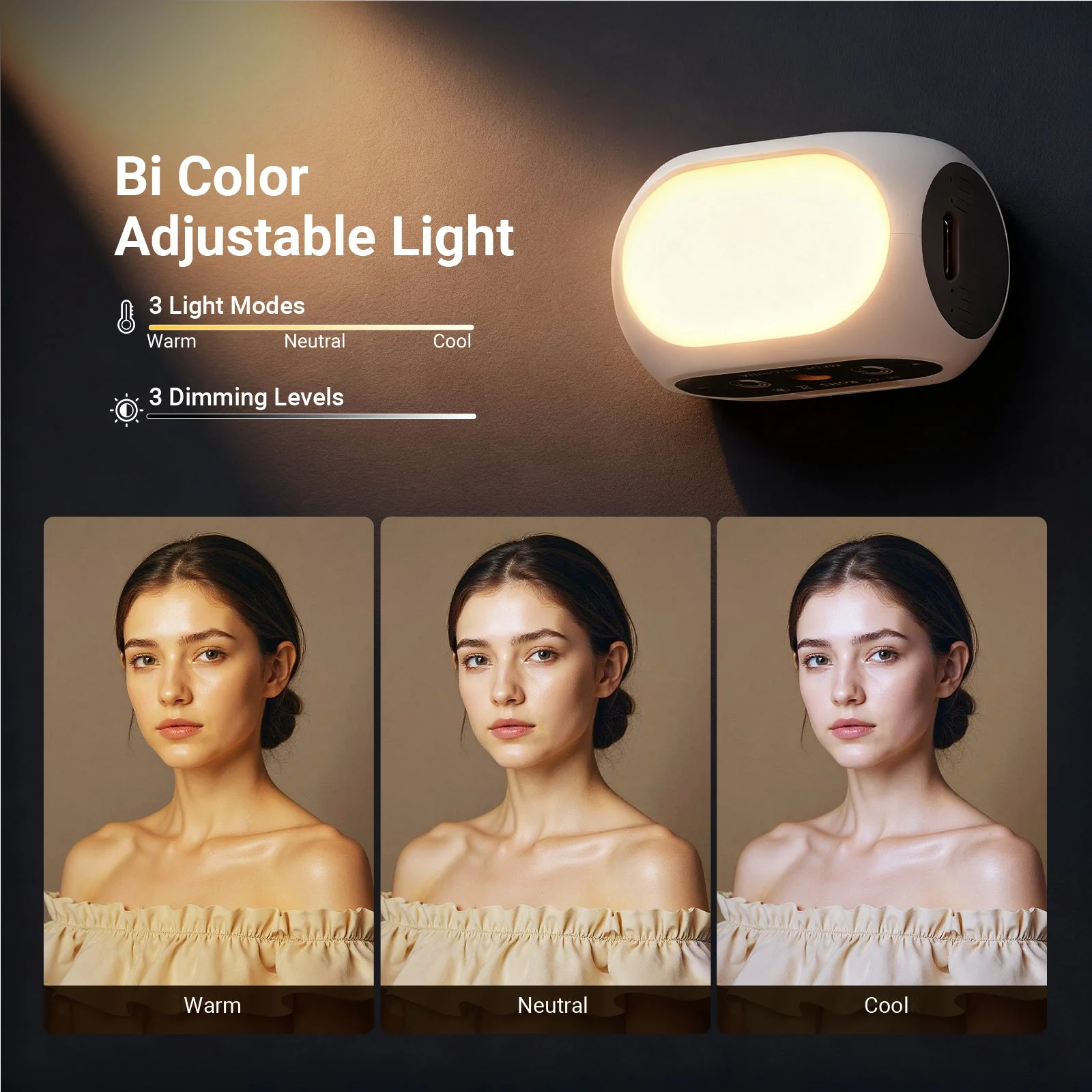 NEEWER BASICS NL40B Magnetic Selfie Light - Image 5