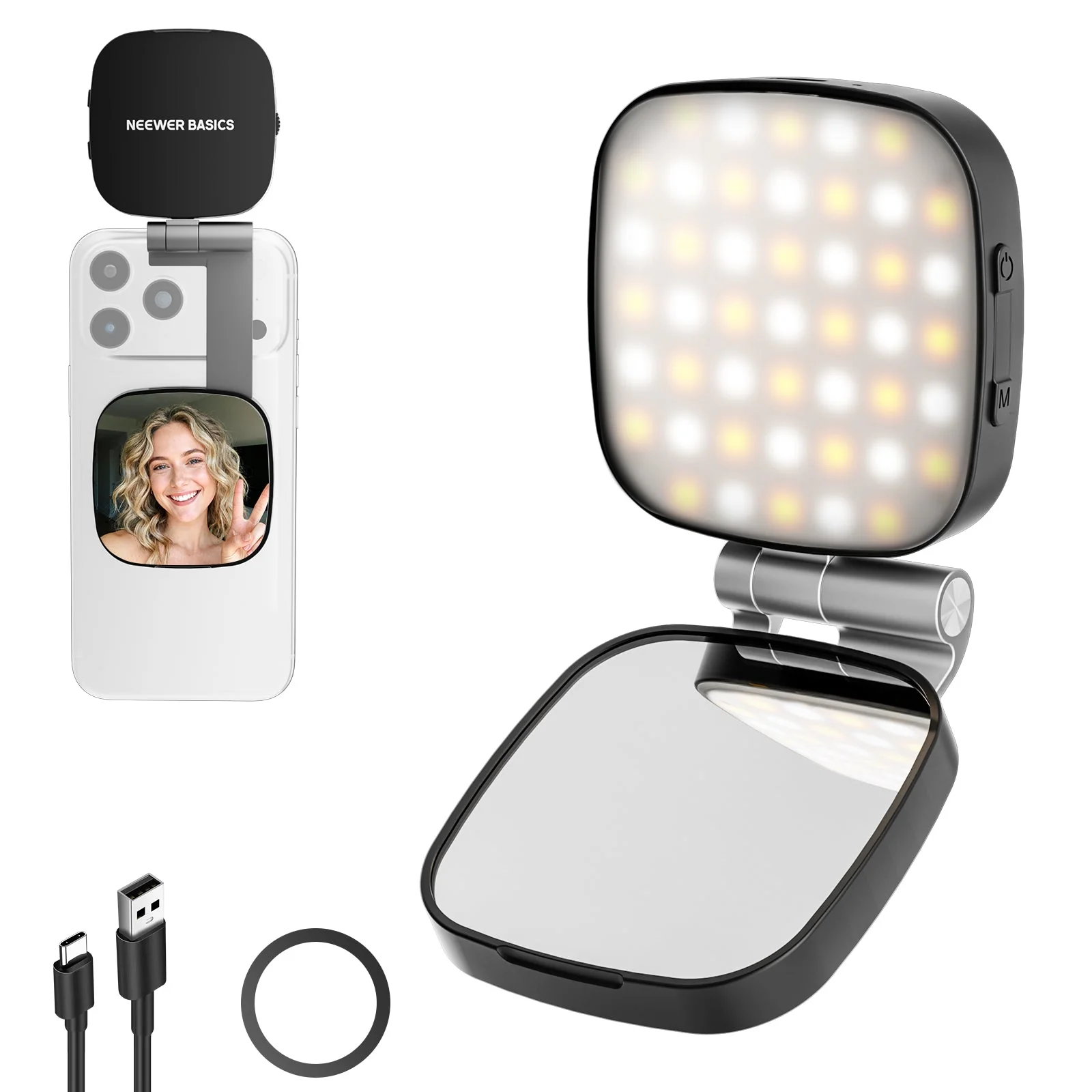 NEEWER BASICS NL45B Magnetic Selfie Light