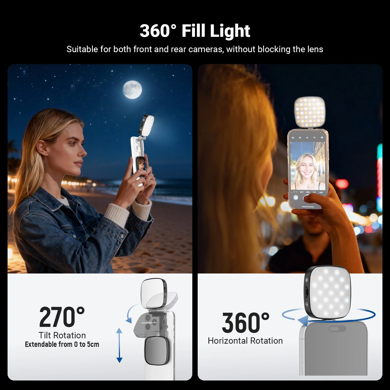 NEEWER BASICS NL45B Magnetic Selfie Light - Image 4