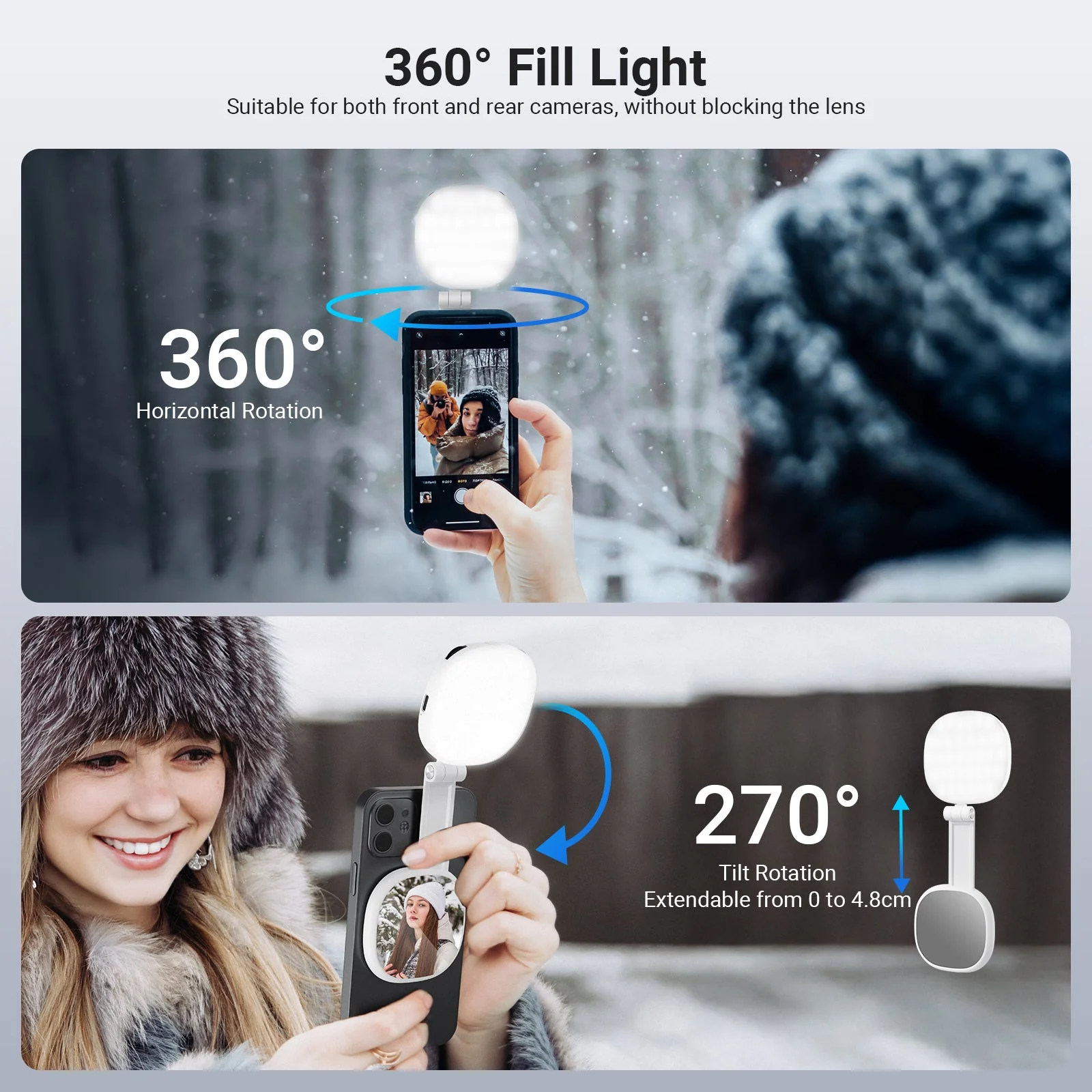 NEEWER BASICS NL72B Magnetic Selfie Light - Image 4