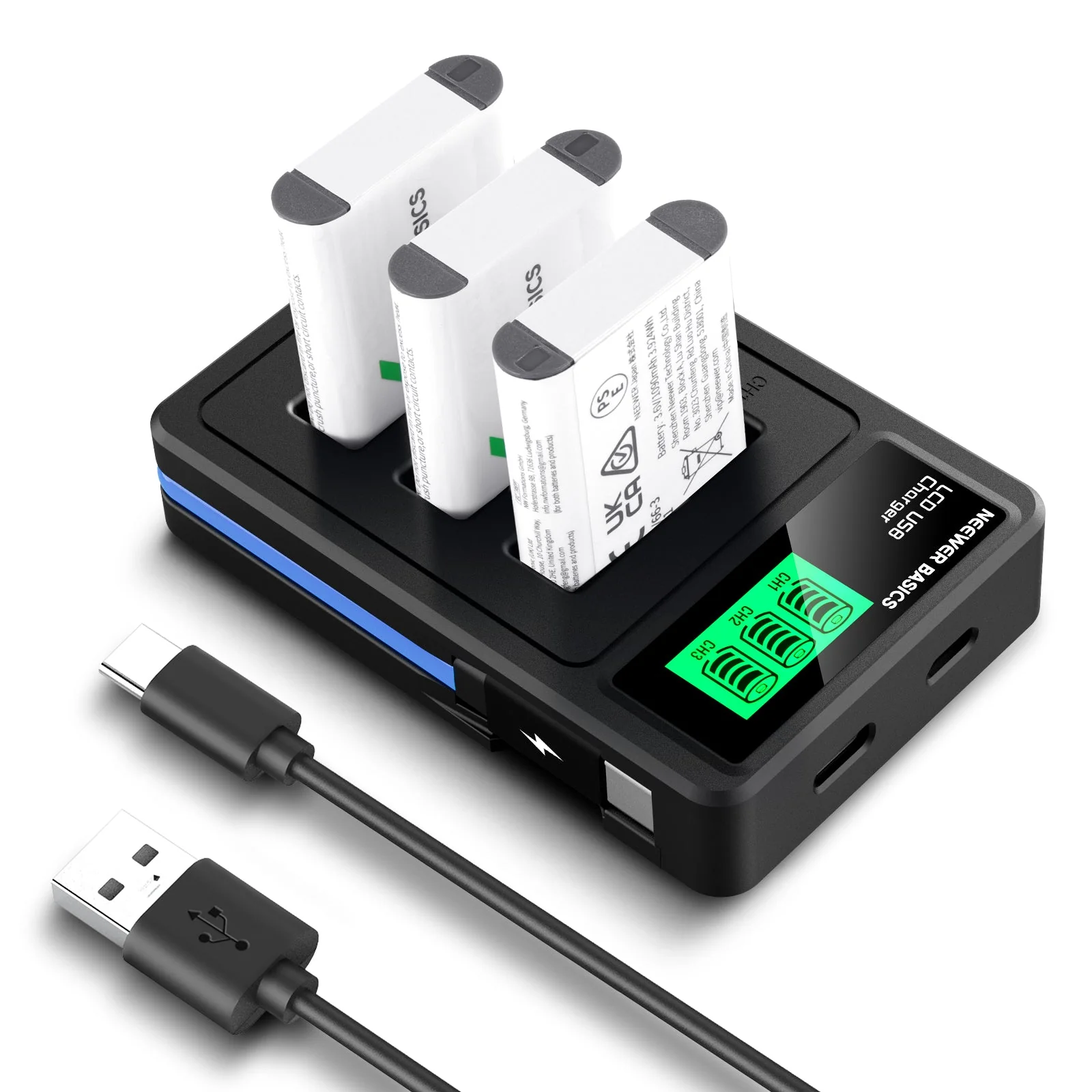 NEEWER BASICS NP-BX1 Replacement Battery Charger Kit for Sony