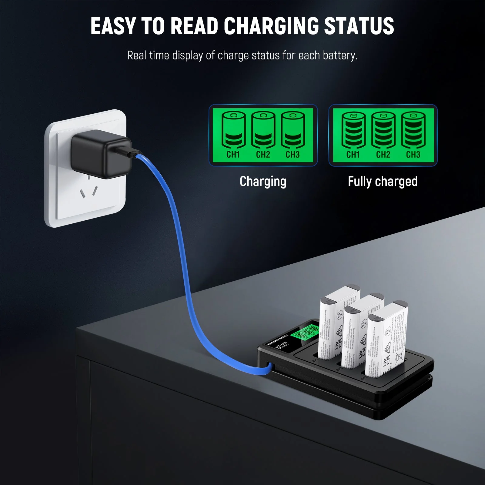 NEEWER BASICS NP-BX1 Replacement Battery Charger Kit for Sony - Image 5