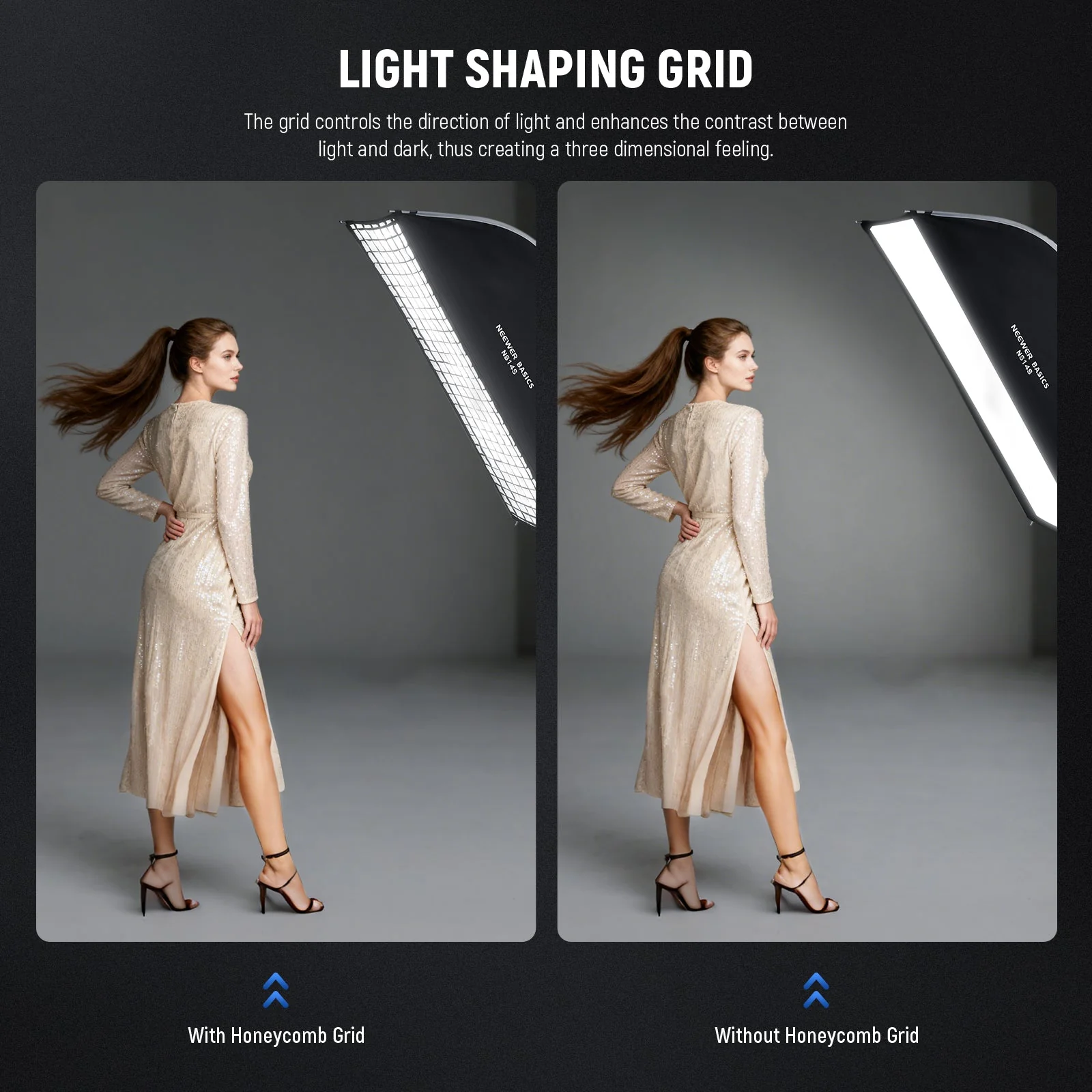 NEEWER BASICS NS12S/NS14S Rectangular Softbox Kit - Image 13