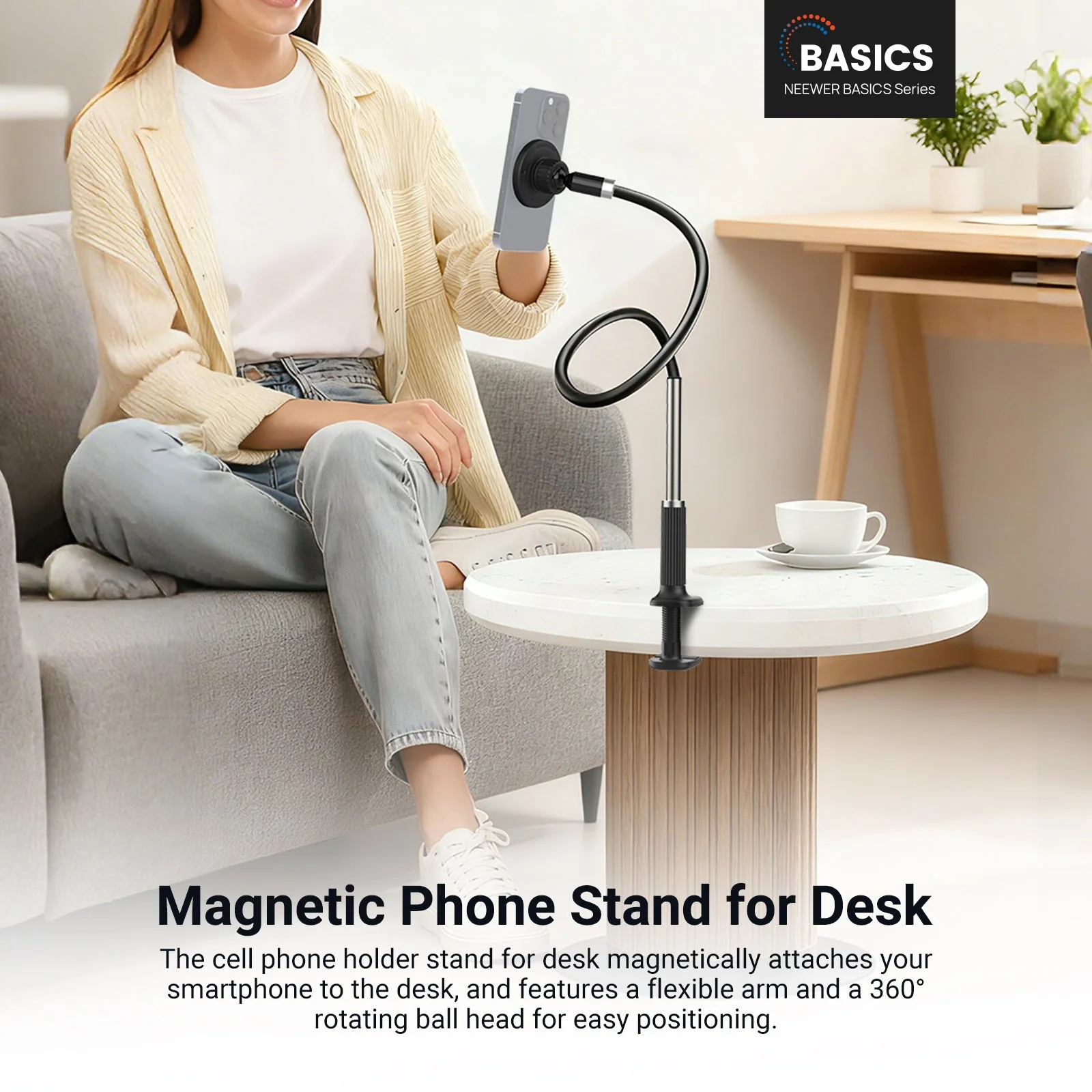 NEEWER BASICS PA151 Magnetic Flexible Phone Stand - Image 2