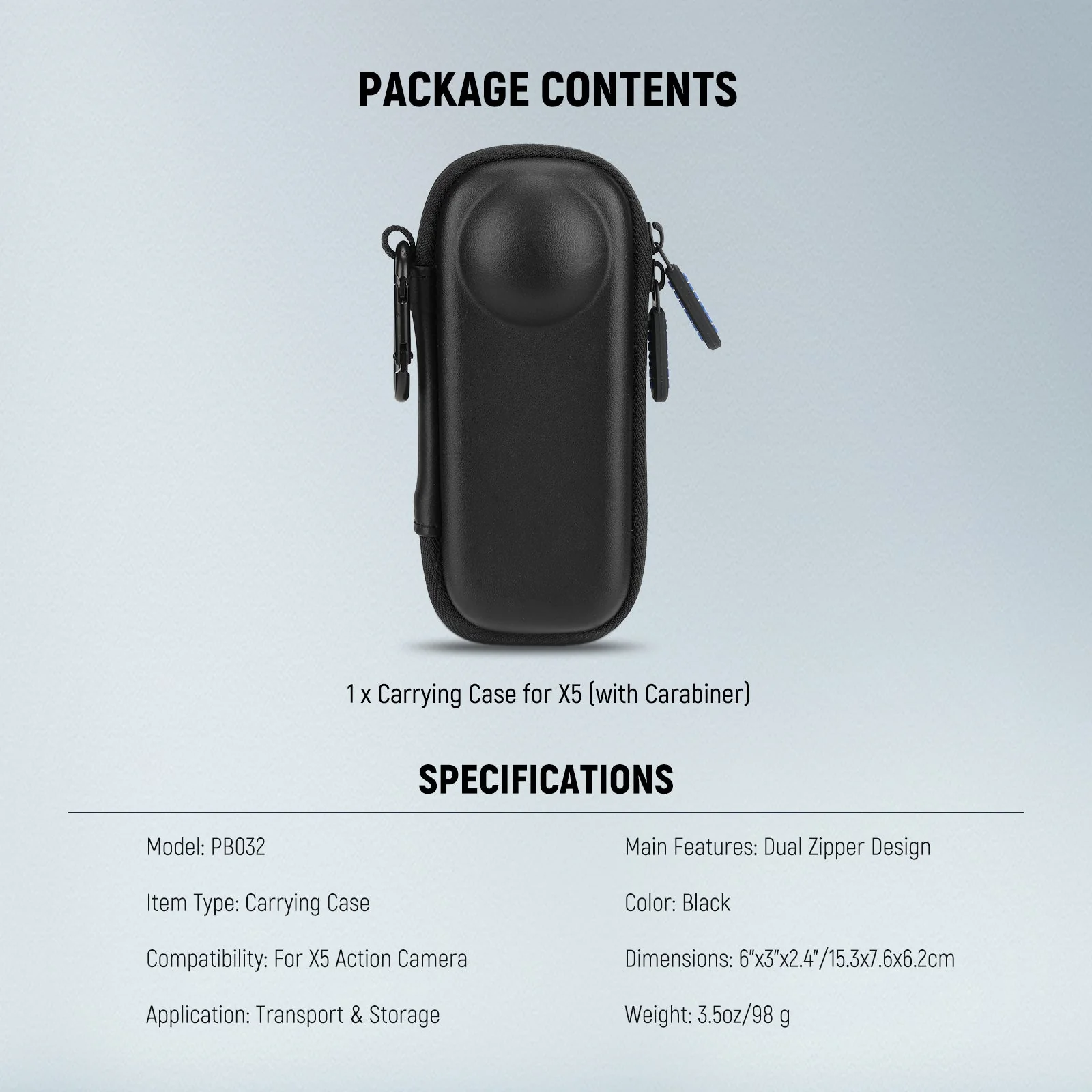 NEEWER BASICS PB032 Carrying Case For Insta360 X5 - Image 7