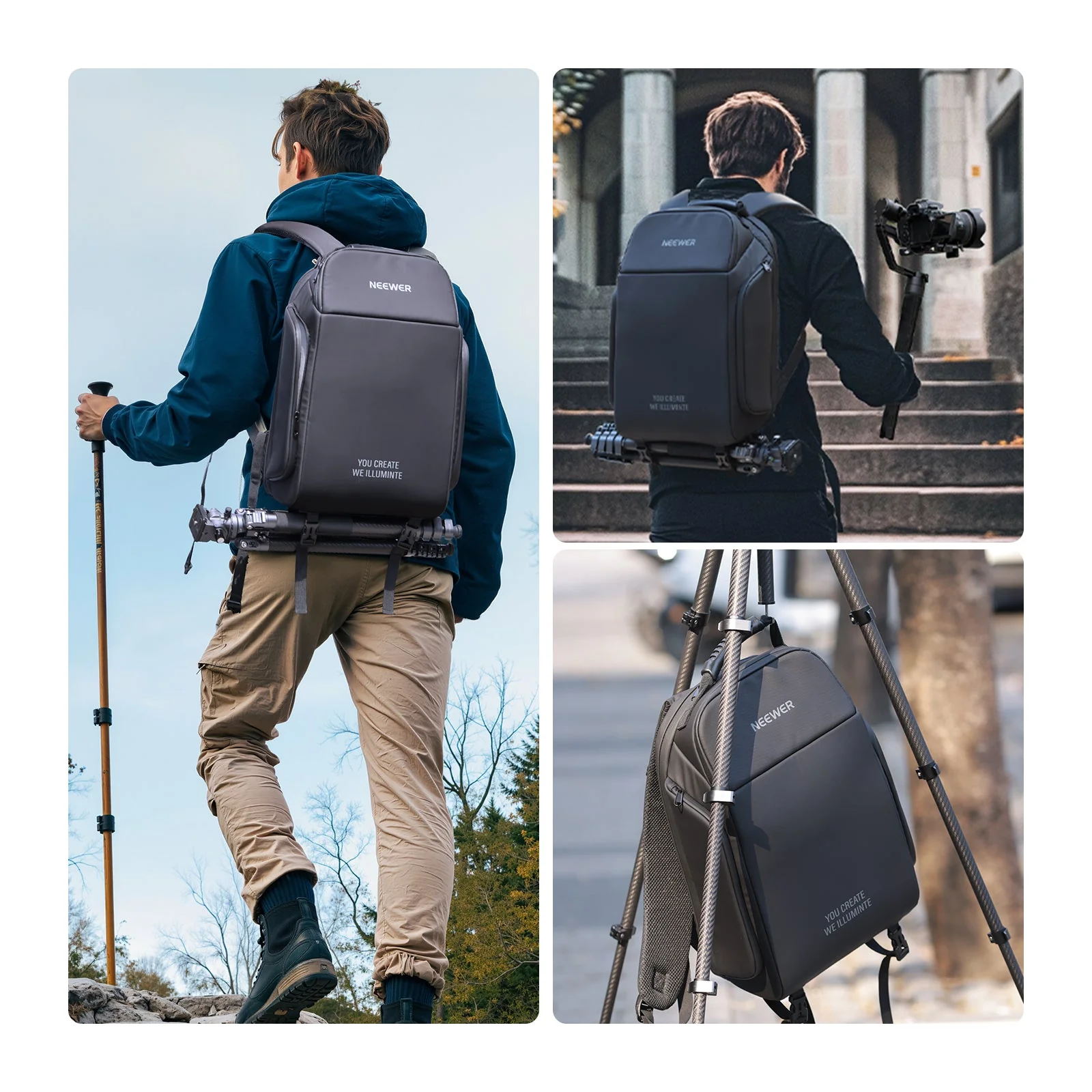 NEEWER BASICS PB26 17.3"x10.6"x7.5" Camera Backpack - Image 8