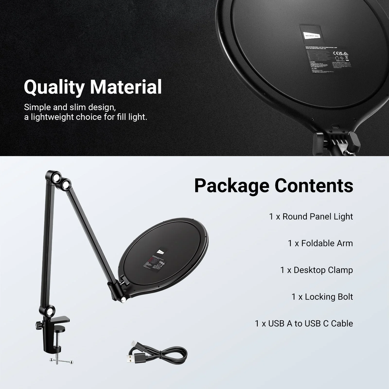 NEEWER BASICS R10 10.5" Streaming Key Lighting - Image 9