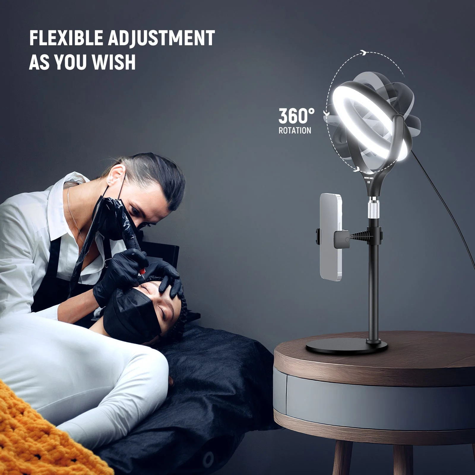 NEEWER BASICS RL7B 7" Desk Ring Light - Image 6