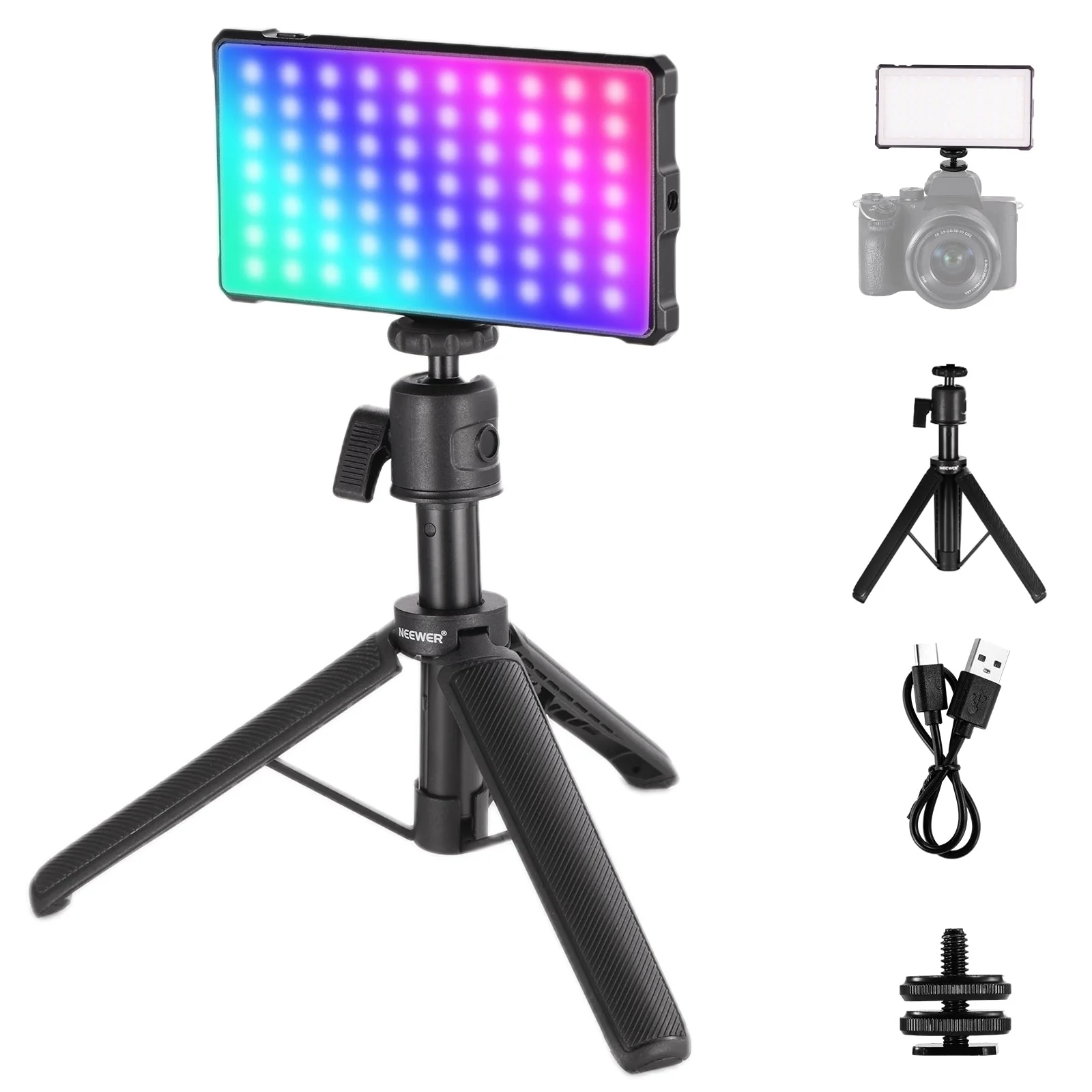 NEEWER BASICS SL90C RGB Video Light Kit - Image 10