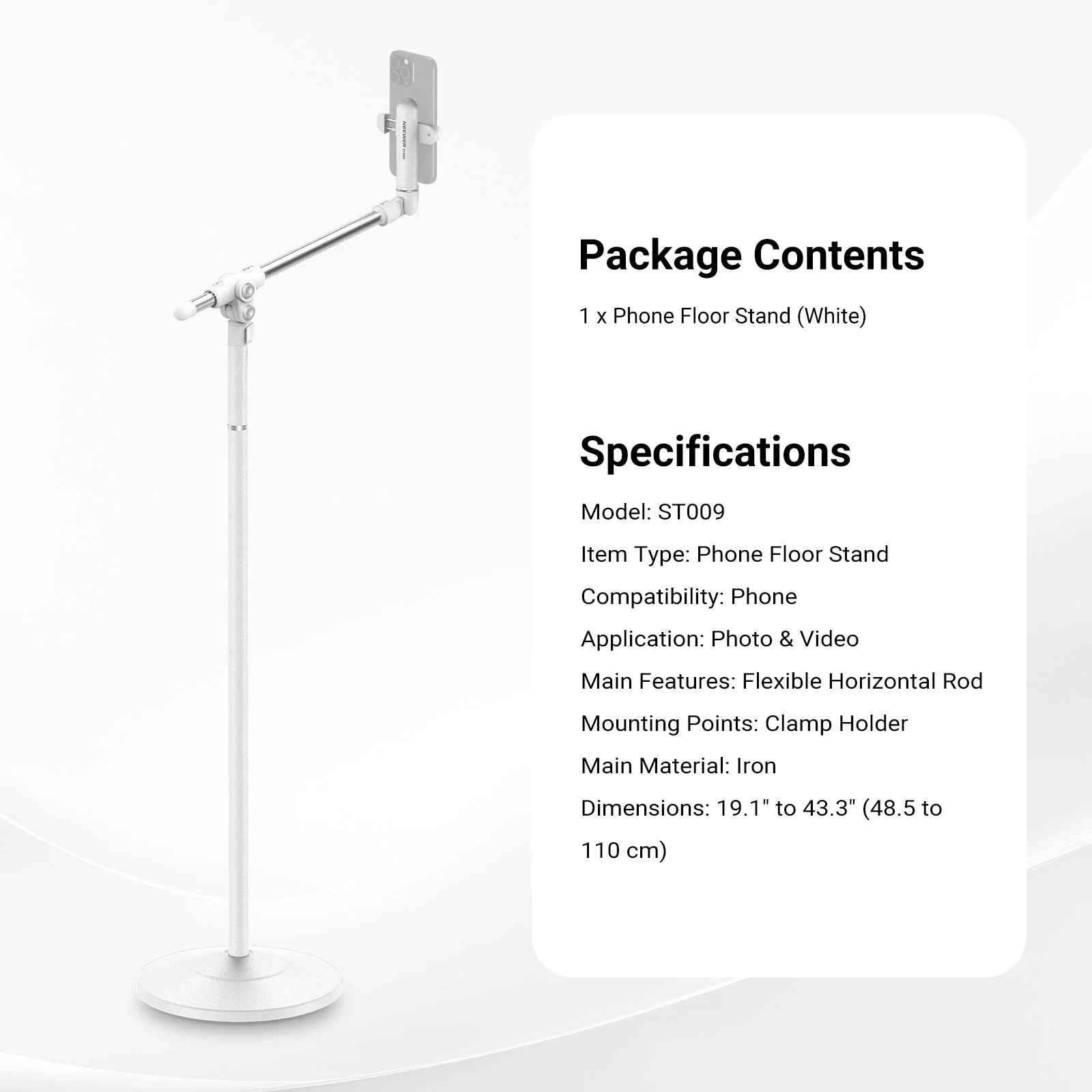 NEEWER BASICS ST009 Phone Stand - Image 14