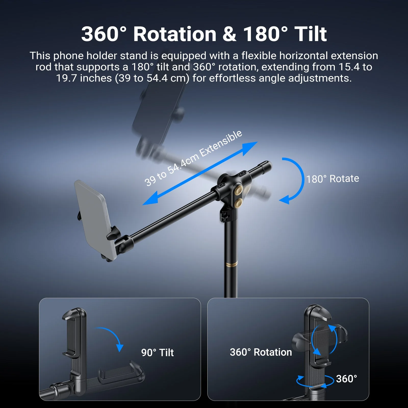 NEEWER BASICS ST013 Overhead Phone Mount Holder Stand - Image 3